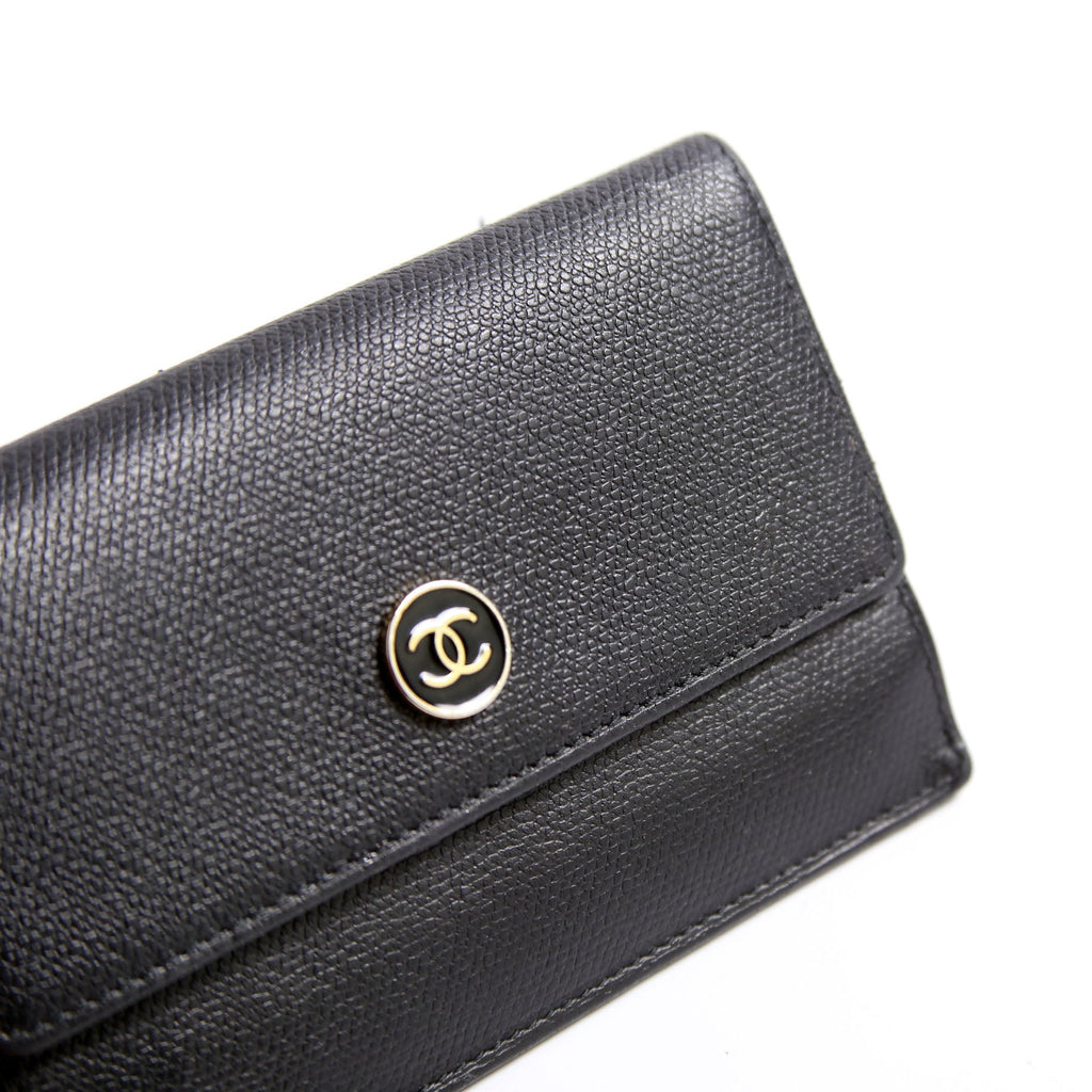 Coco Mark Coin Card Key Case Black