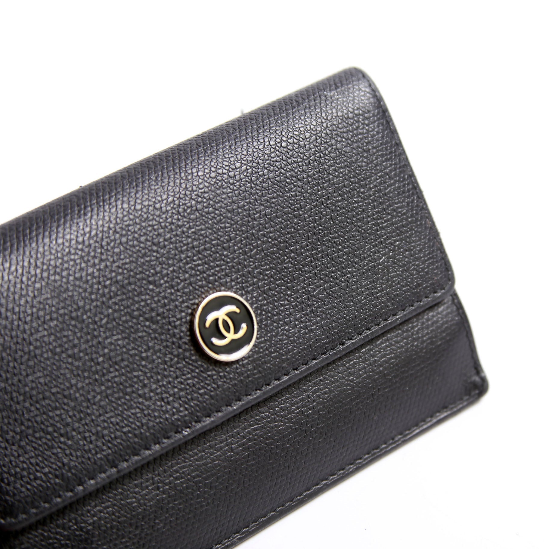 Coco Mark Coin Card Key Case Black