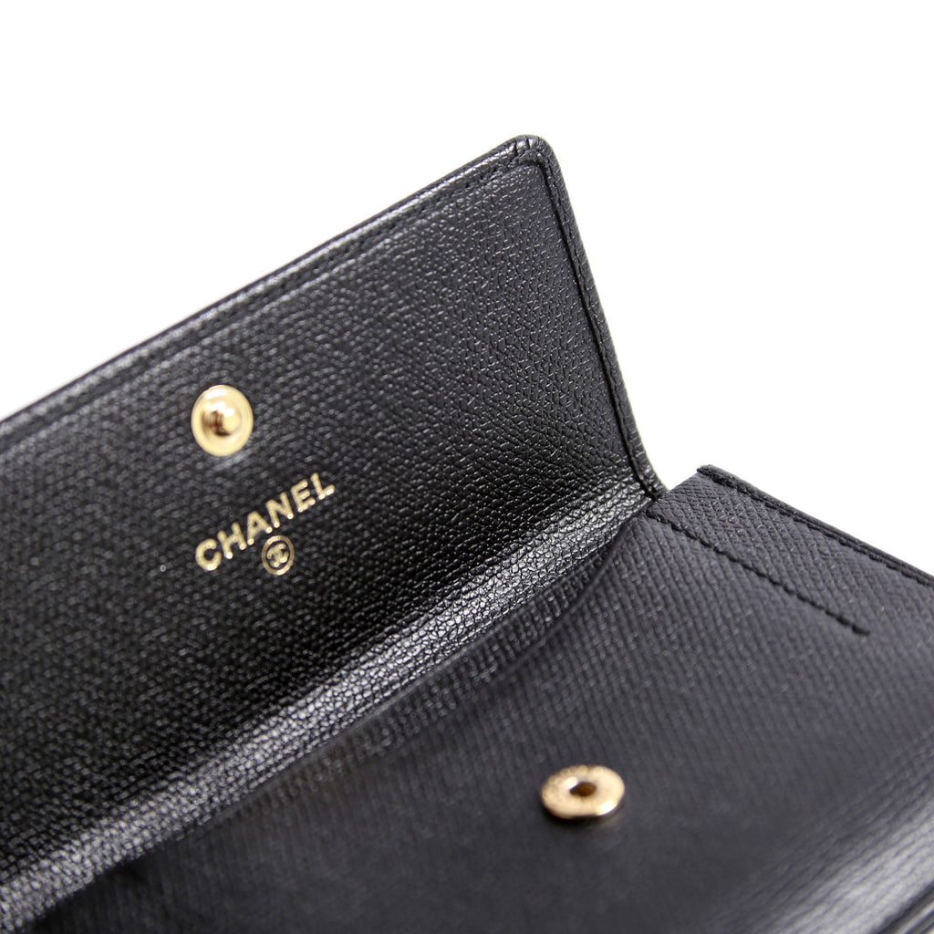 Coco Mark Coin Card Key Case Black