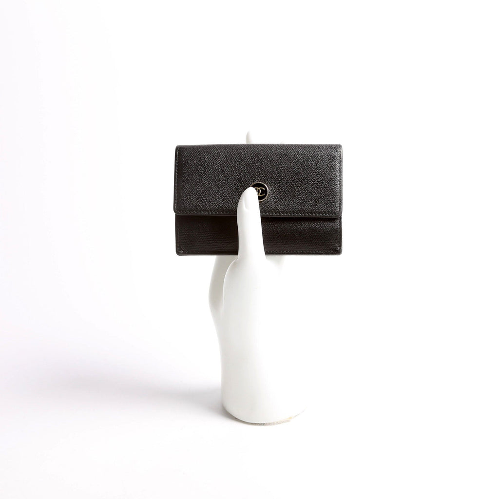 Coco Mark Coin Card Key Case Black