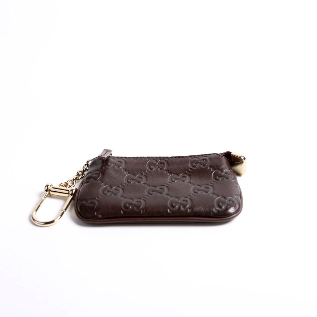 233183 Guccissima Key Pouch Brown
