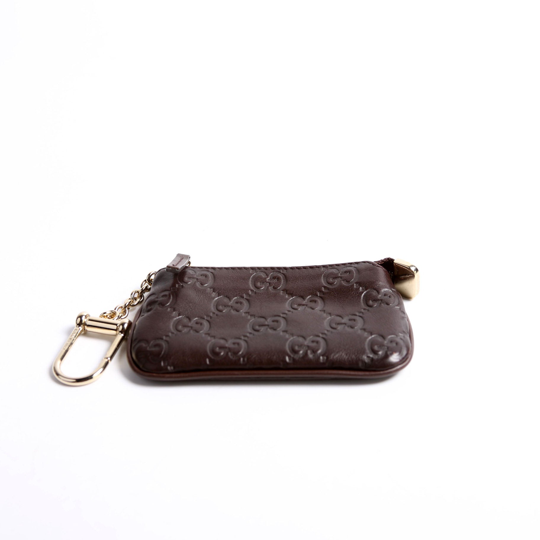 233183 Guccissima Key Pouch Brown