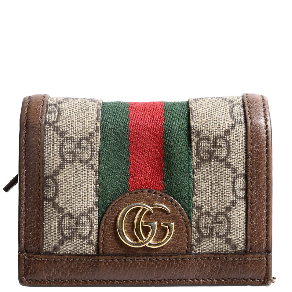 Gucci 523155 Ophidia GG Card Case Wallet