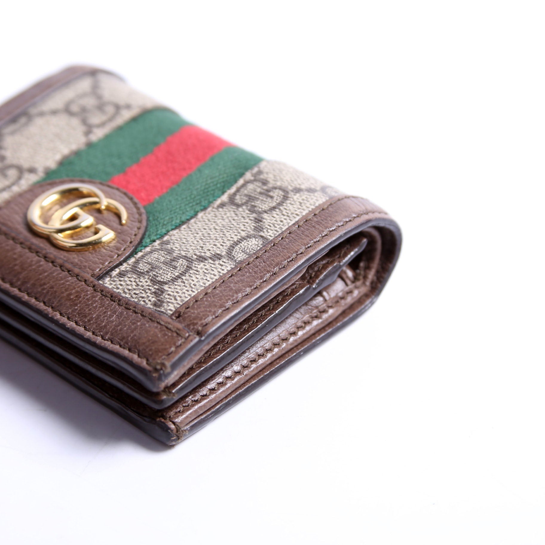 Gucci 523155 Ophidia GG Card Case Wallet