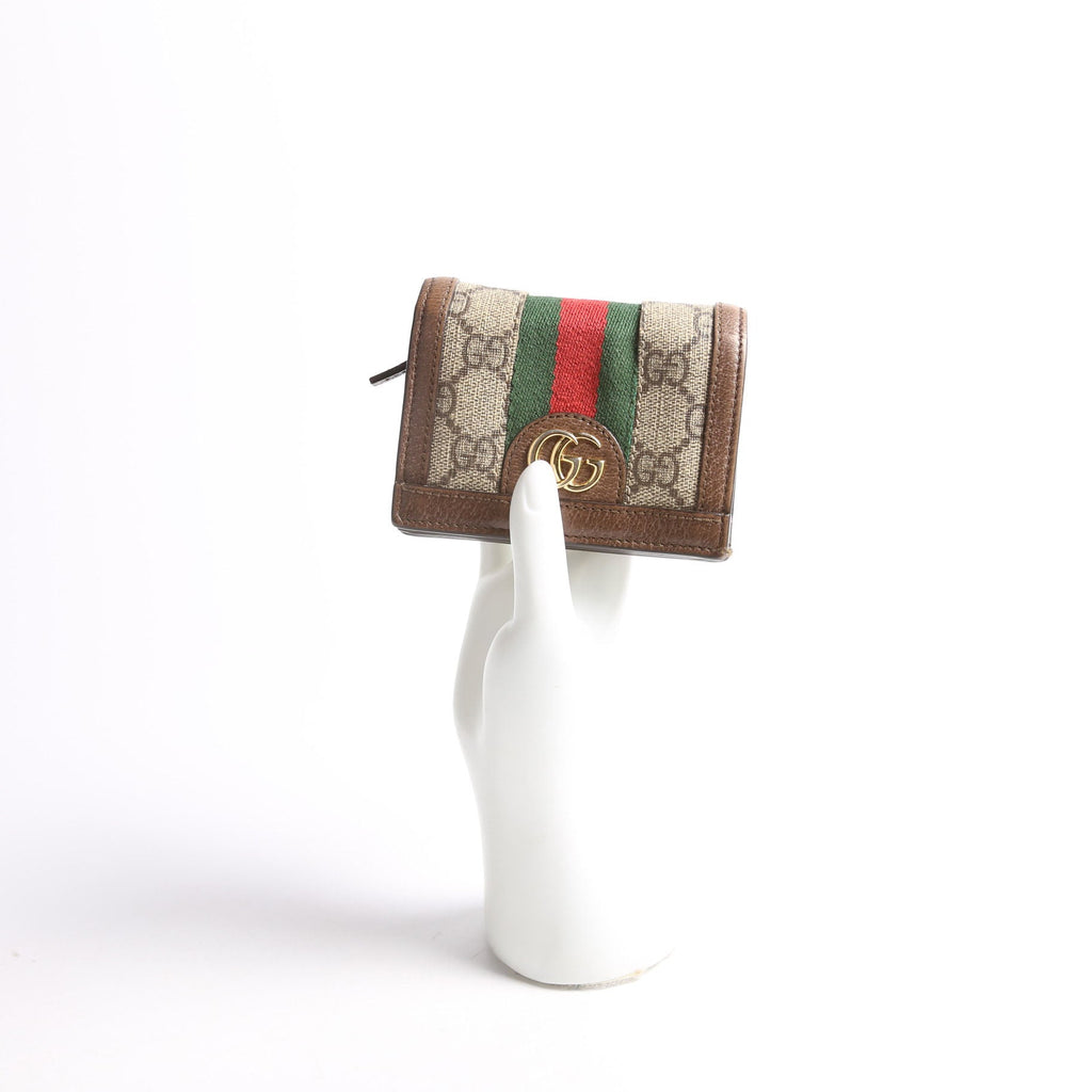 Gucci 523155 Ophidia GG Card Case Wallet