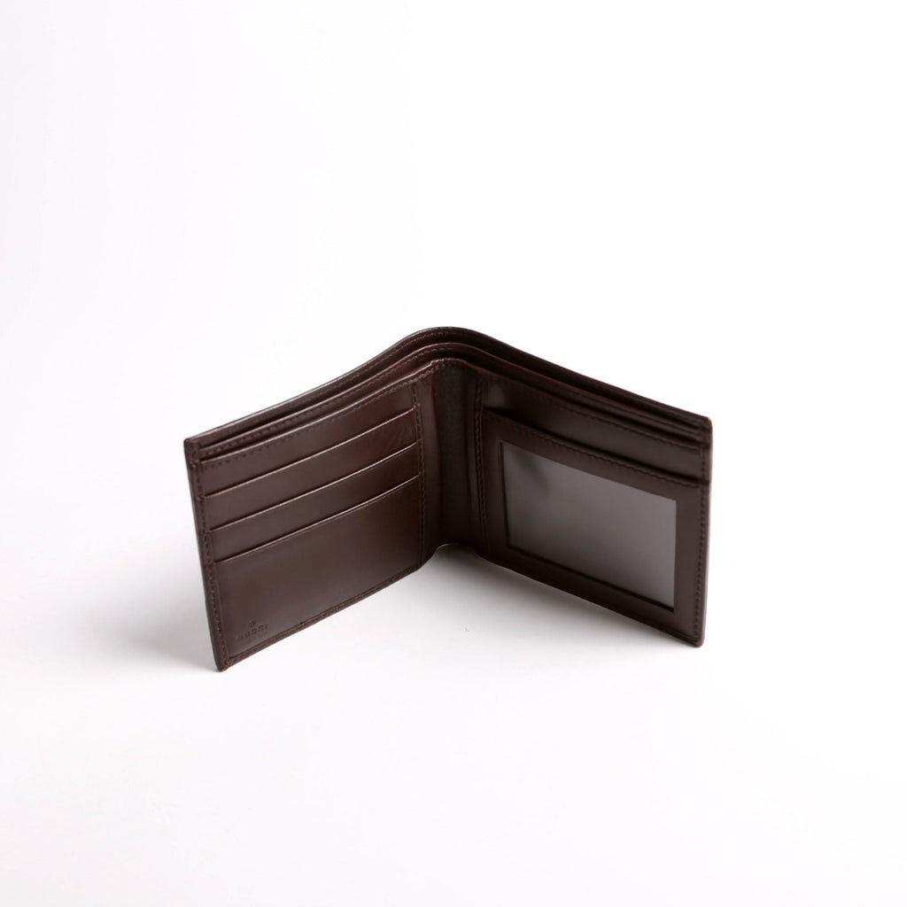 181675 GG Bi-Fold Wallet Brown