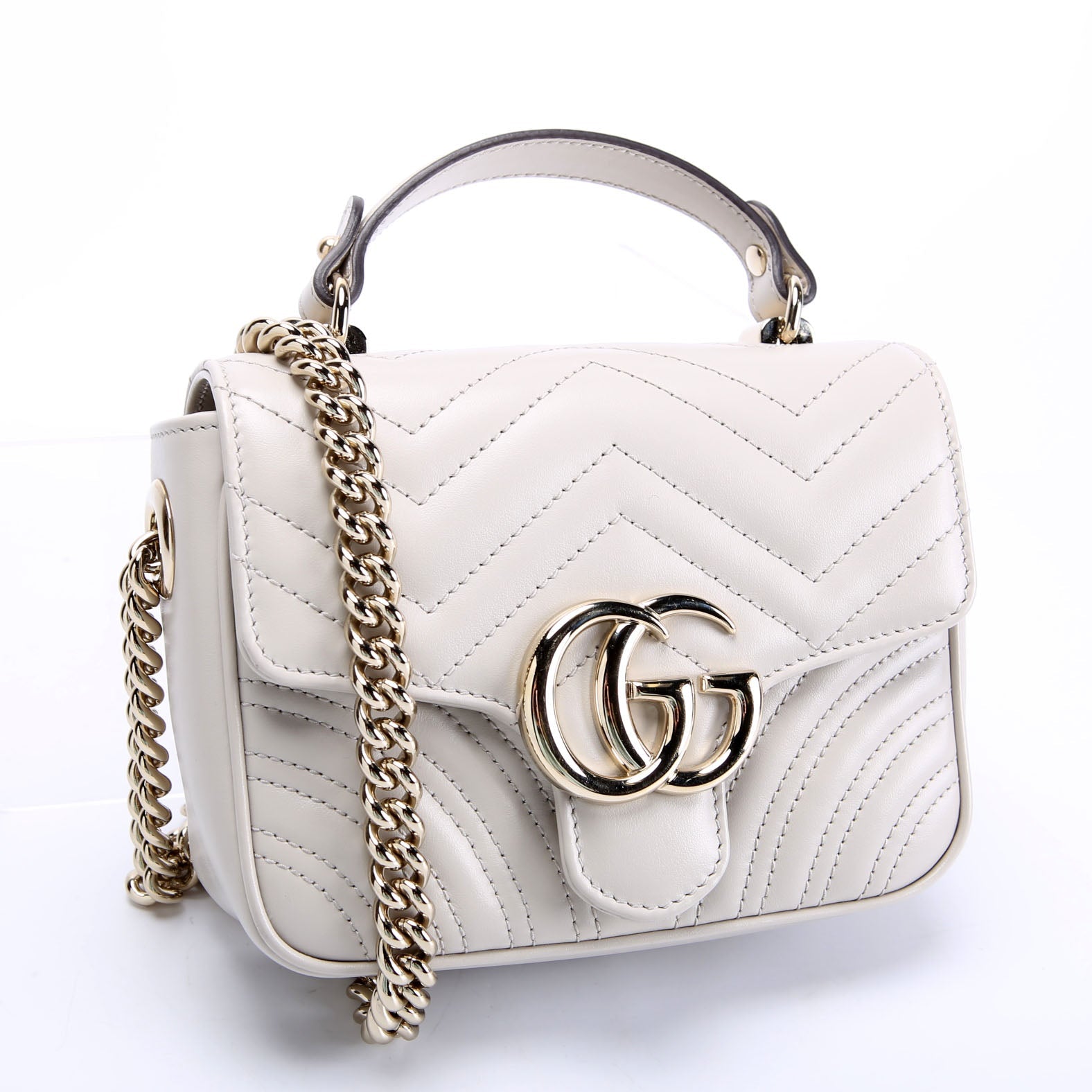 811238 Marmont Mini Top Handle Grey