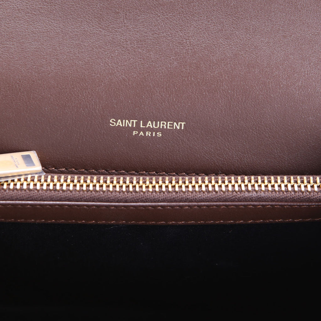 College Bag Medium Suede 600279 Brown