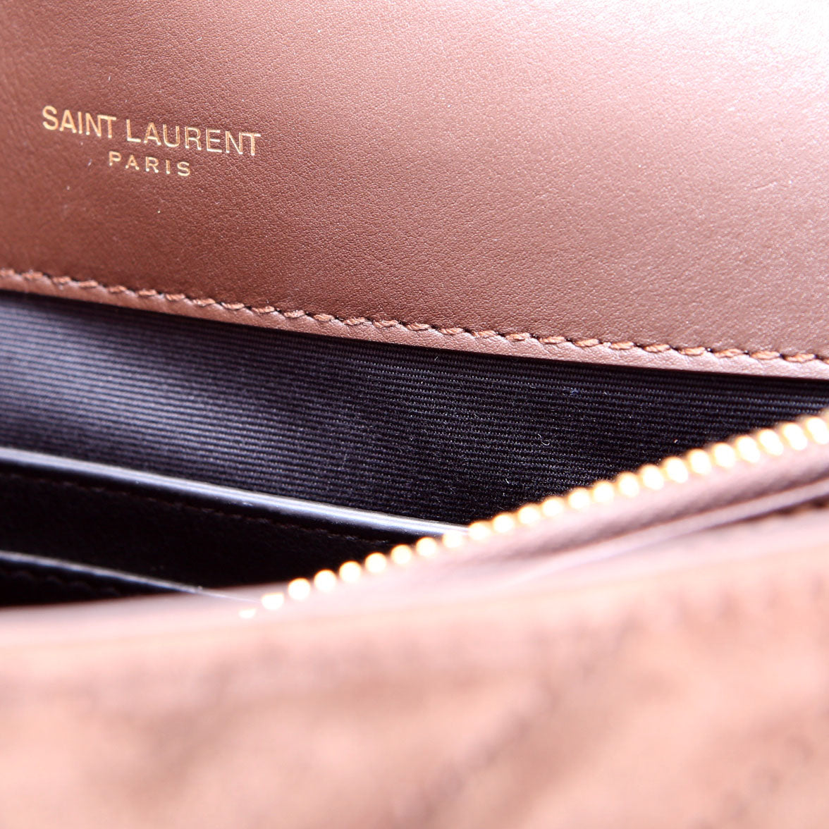 College Bag Medium Suede 600279 Brown