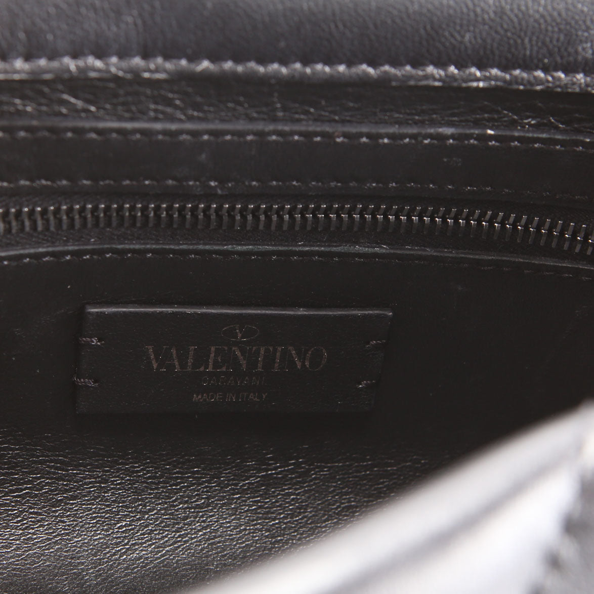 Roman Stud Medium Shoulder Bag Black