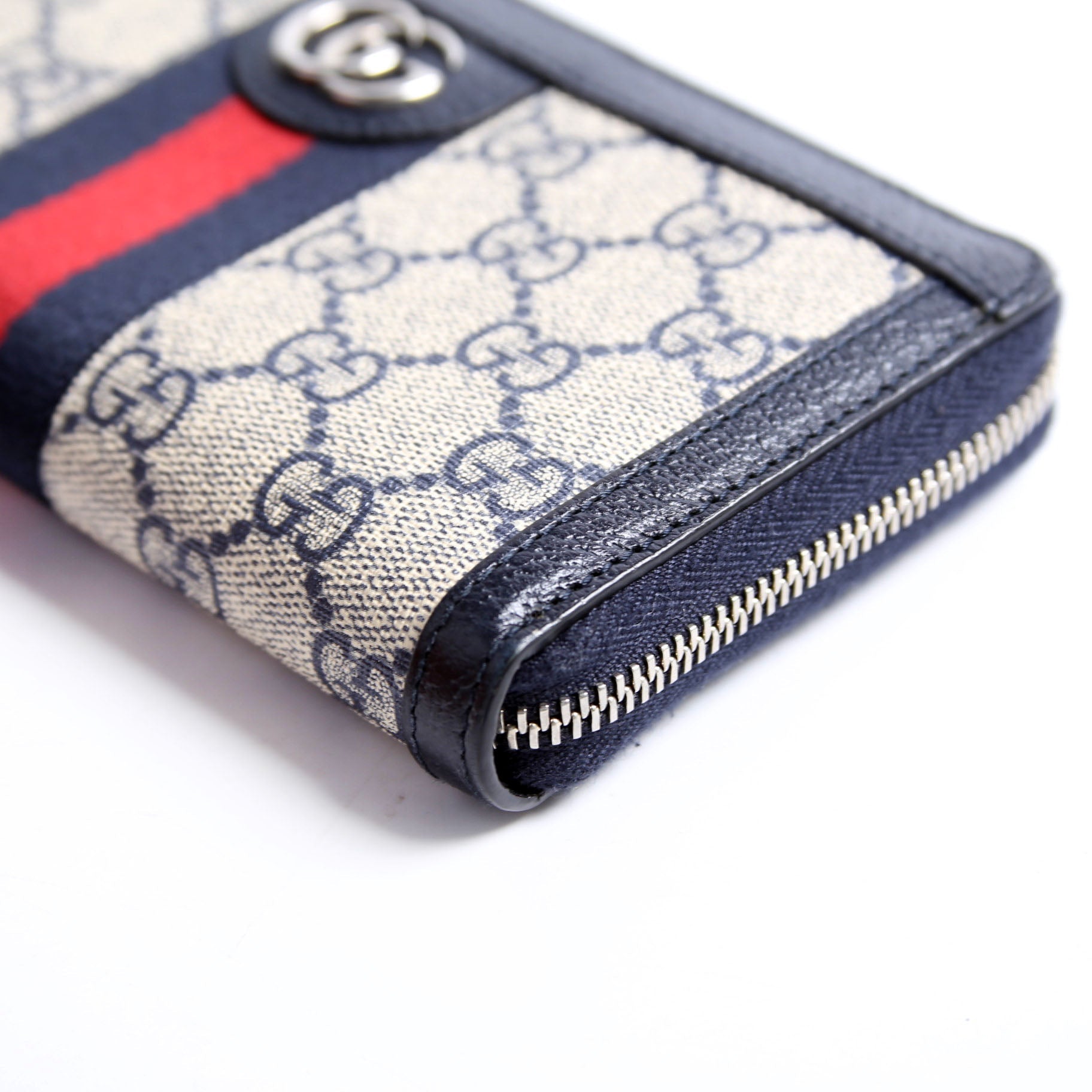 523154 GG Supreme Ophidia Zip Wallet