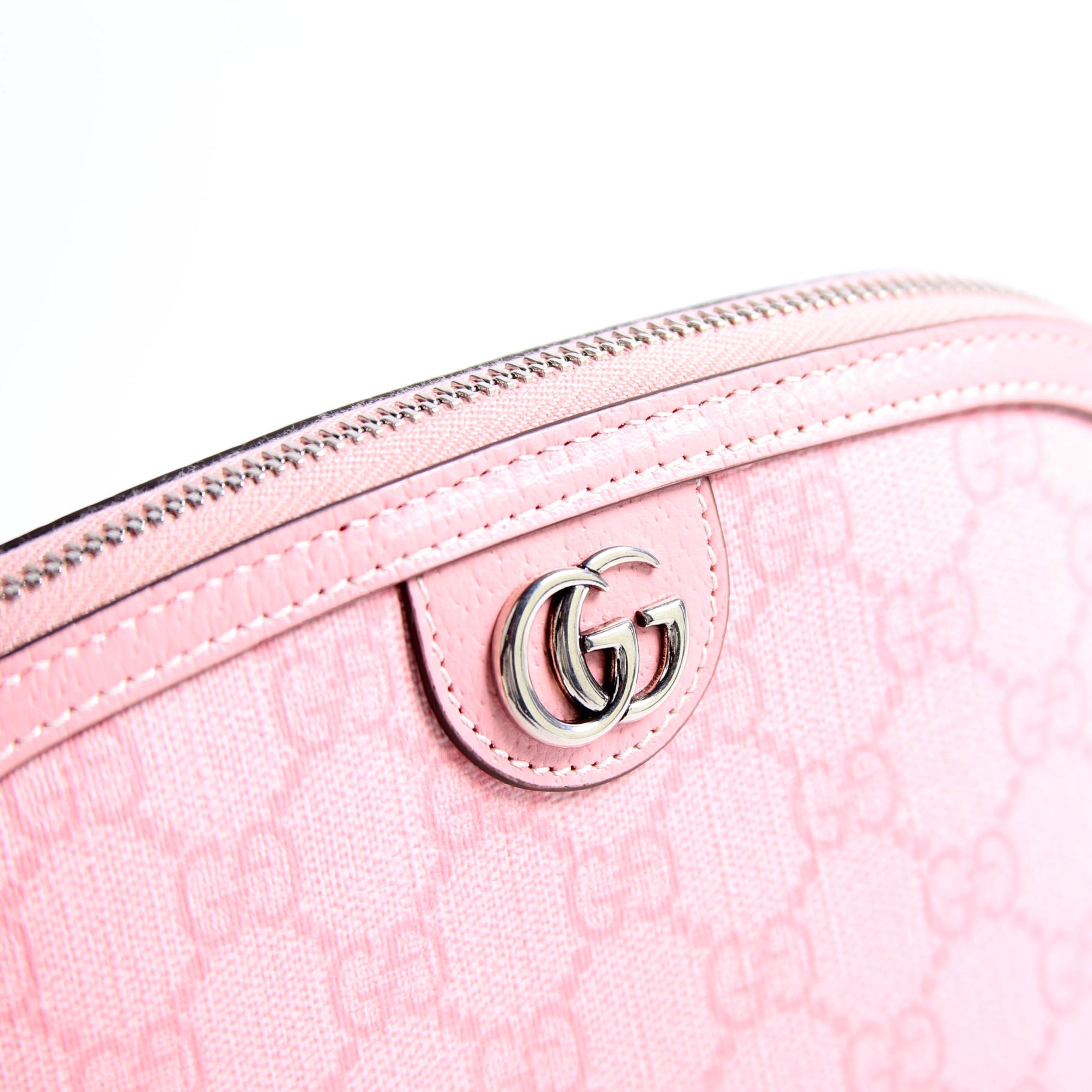 625551 GG Supreme Large Cosmetic Case Pink