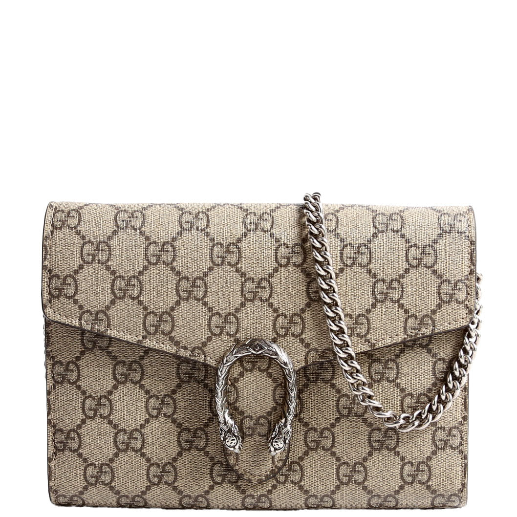 Gucci 401231 Dionysus Mini Wallet Beige