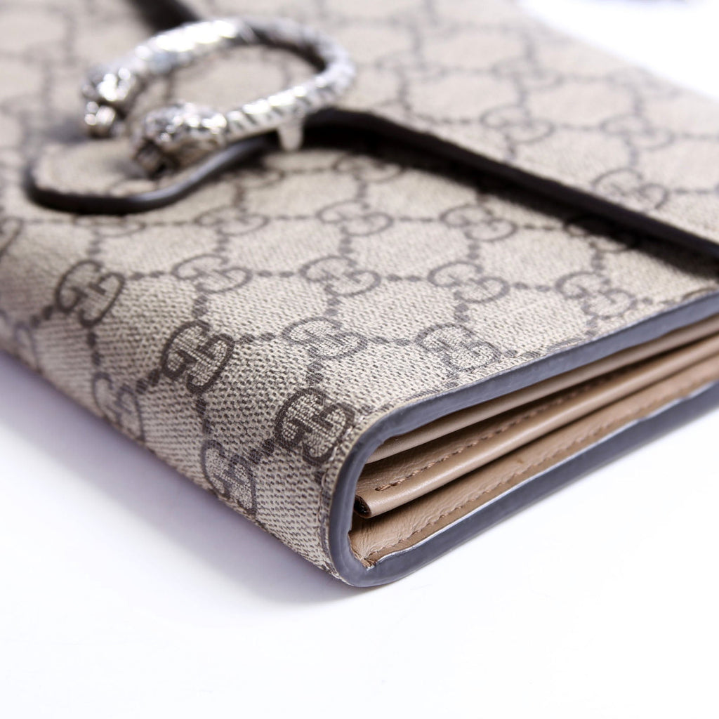 Gucci 401231 Dionysus Mini Wallet Beige