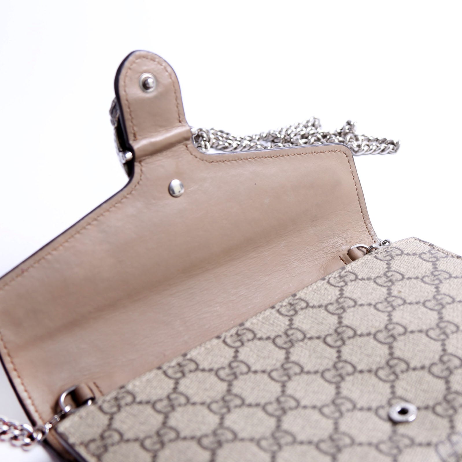 Gucci 401231 Dionysus Mini Wallet Beige
