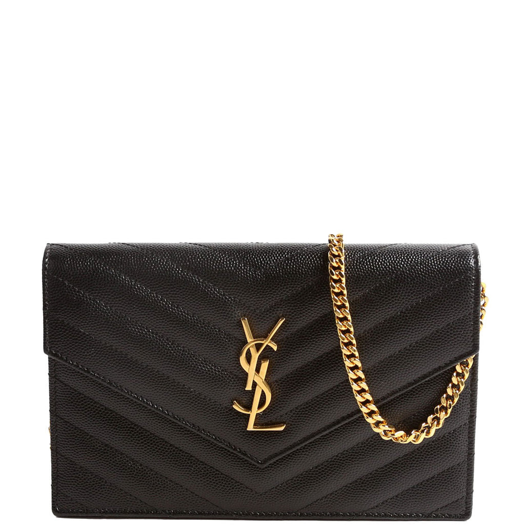 Envelope Chain Wallet 393953 Black