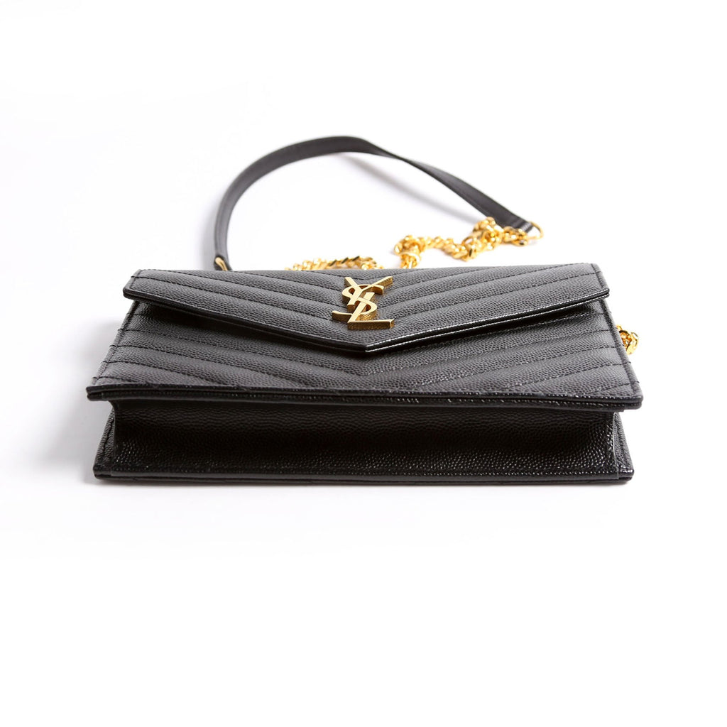 Envelope Chain Wallet 393953 Black