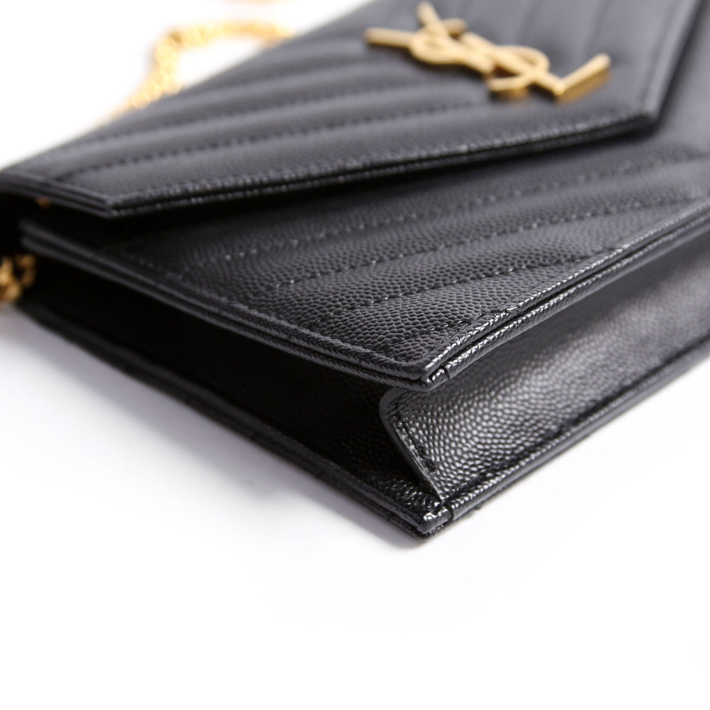 Envelope Chain Wallet 393953 Black