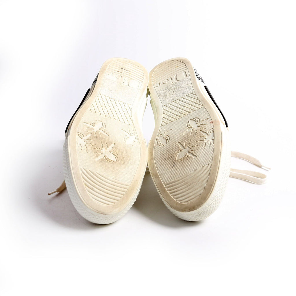 Dior B23 Flowers Hightop Sneakers Size 38 White/Floral