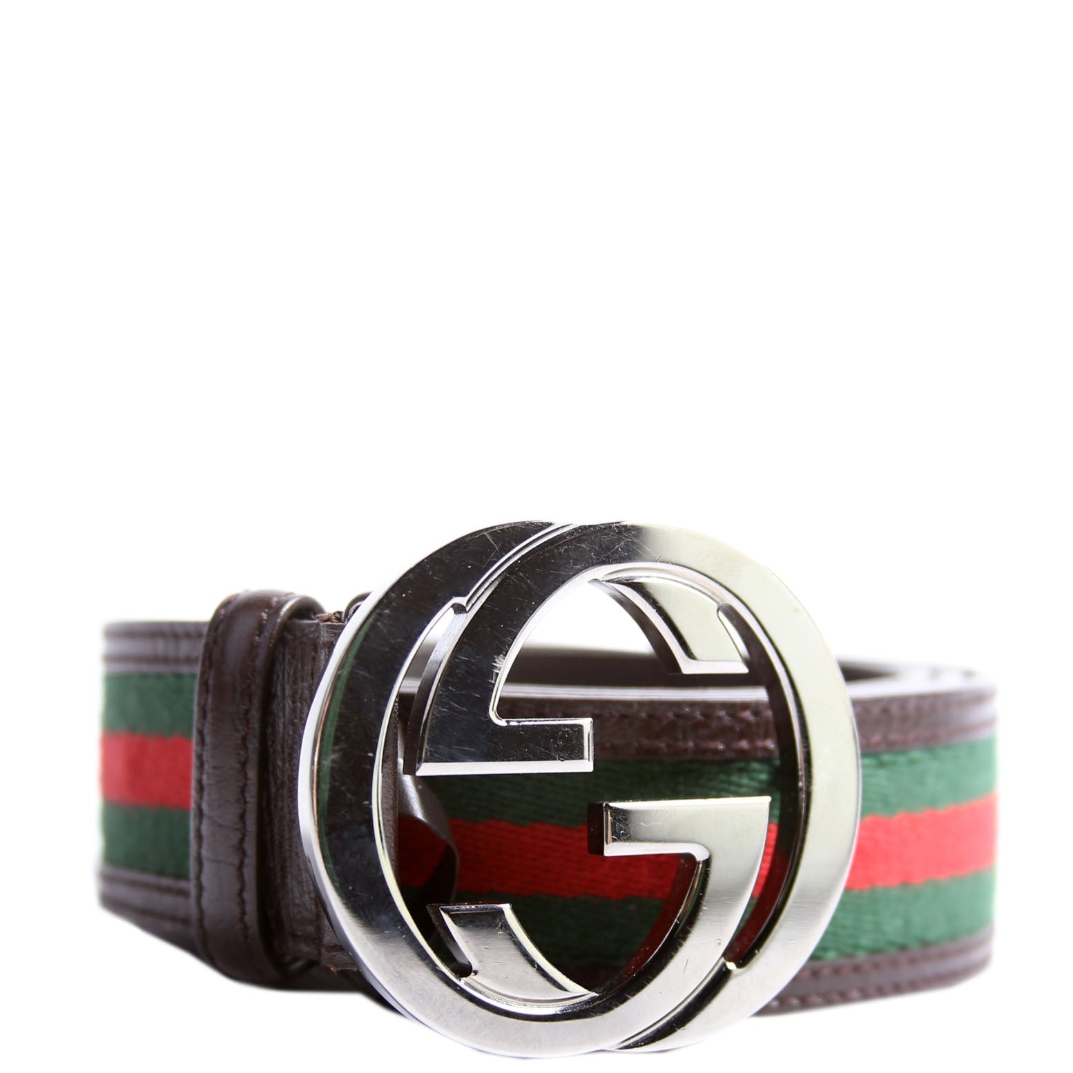 Gucci 114984 Web Canvas Interlock G Size 110/44
