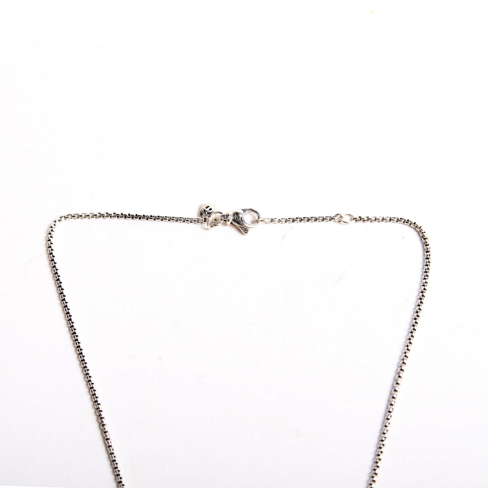 Chatelaine Cushion Pendant Necklace 925/Diamonds