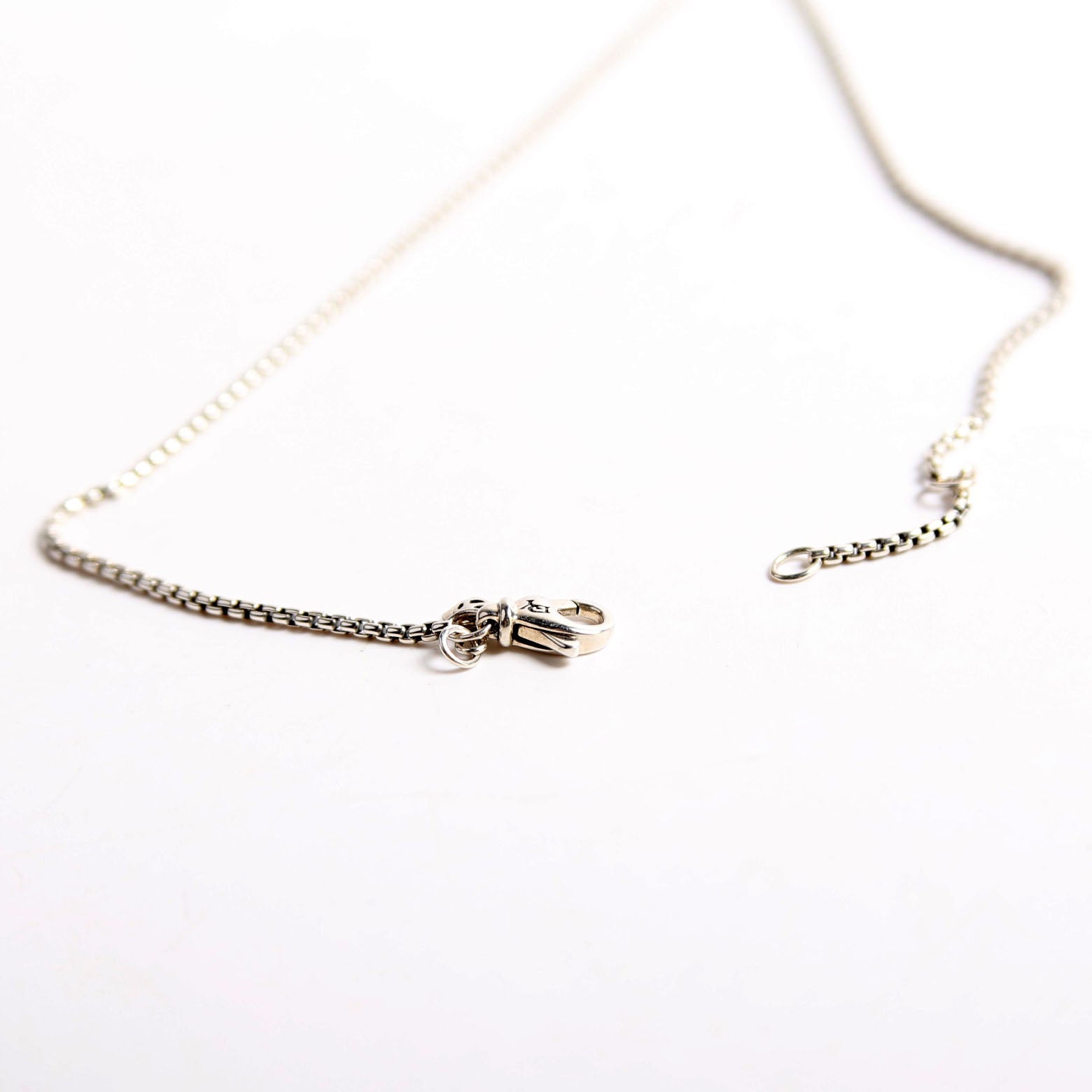 Chatelaine Cushion Pendant Necklace 925/Diamonds