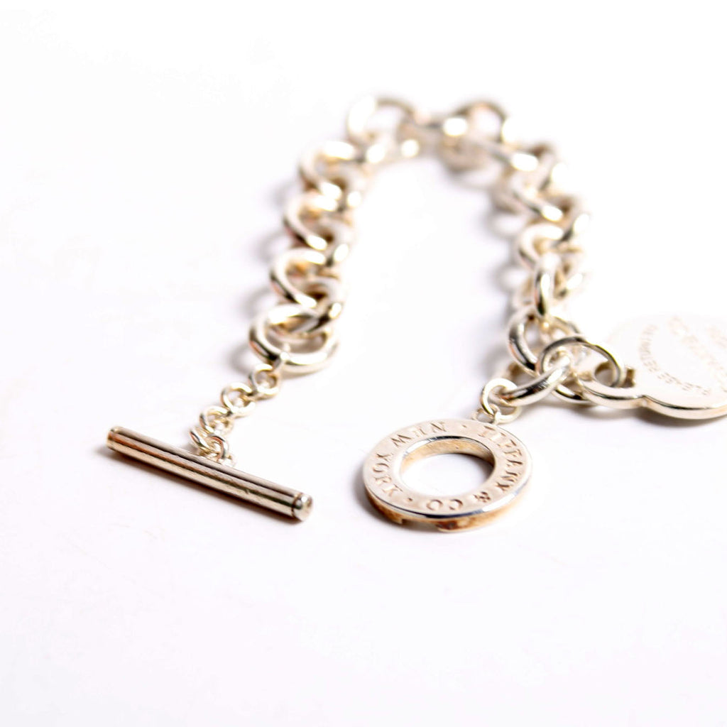 Toggle Heart Please Return To Bracelet 925