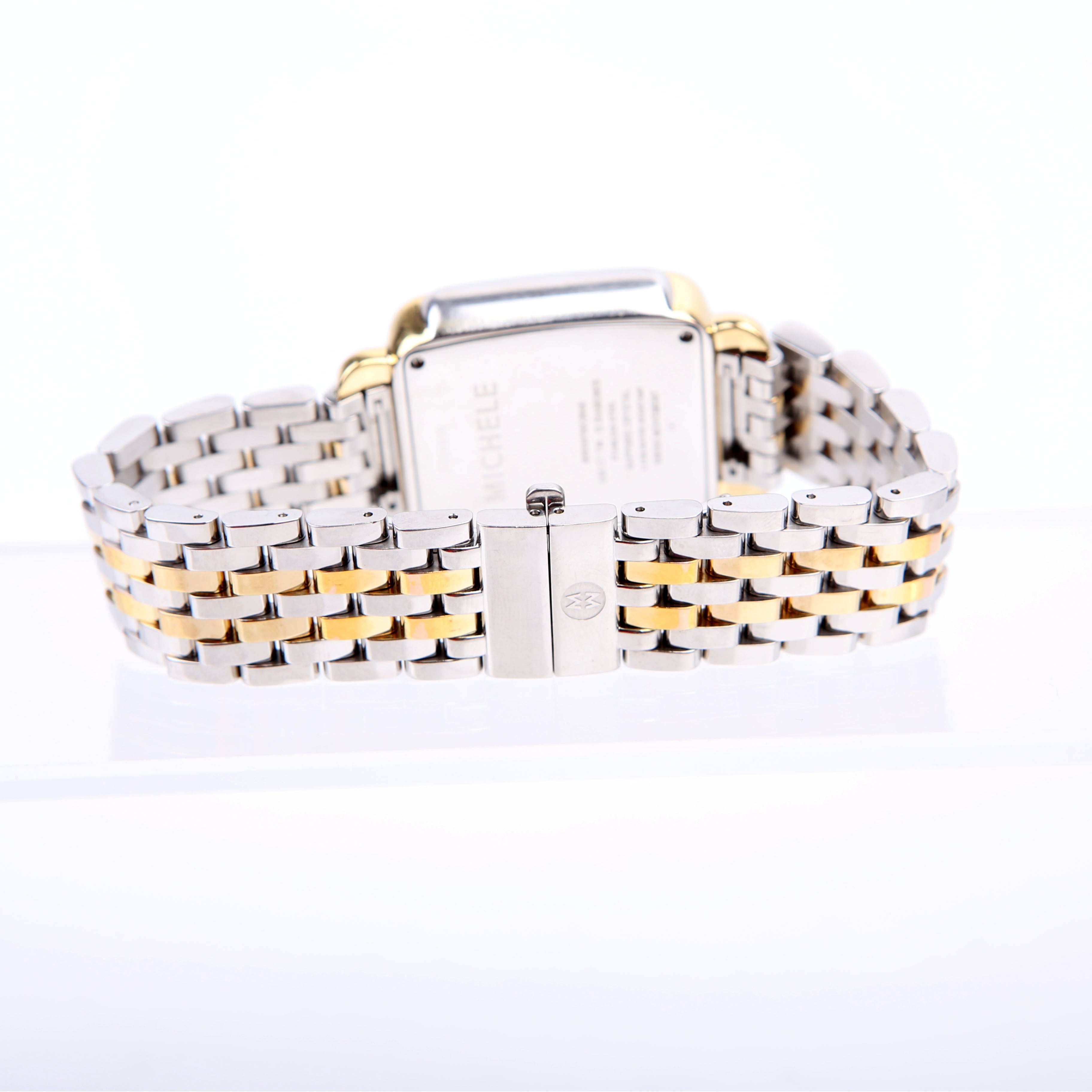 Deco Watch Mid Two-Tone 18K Plated with .08 CW Diamonds