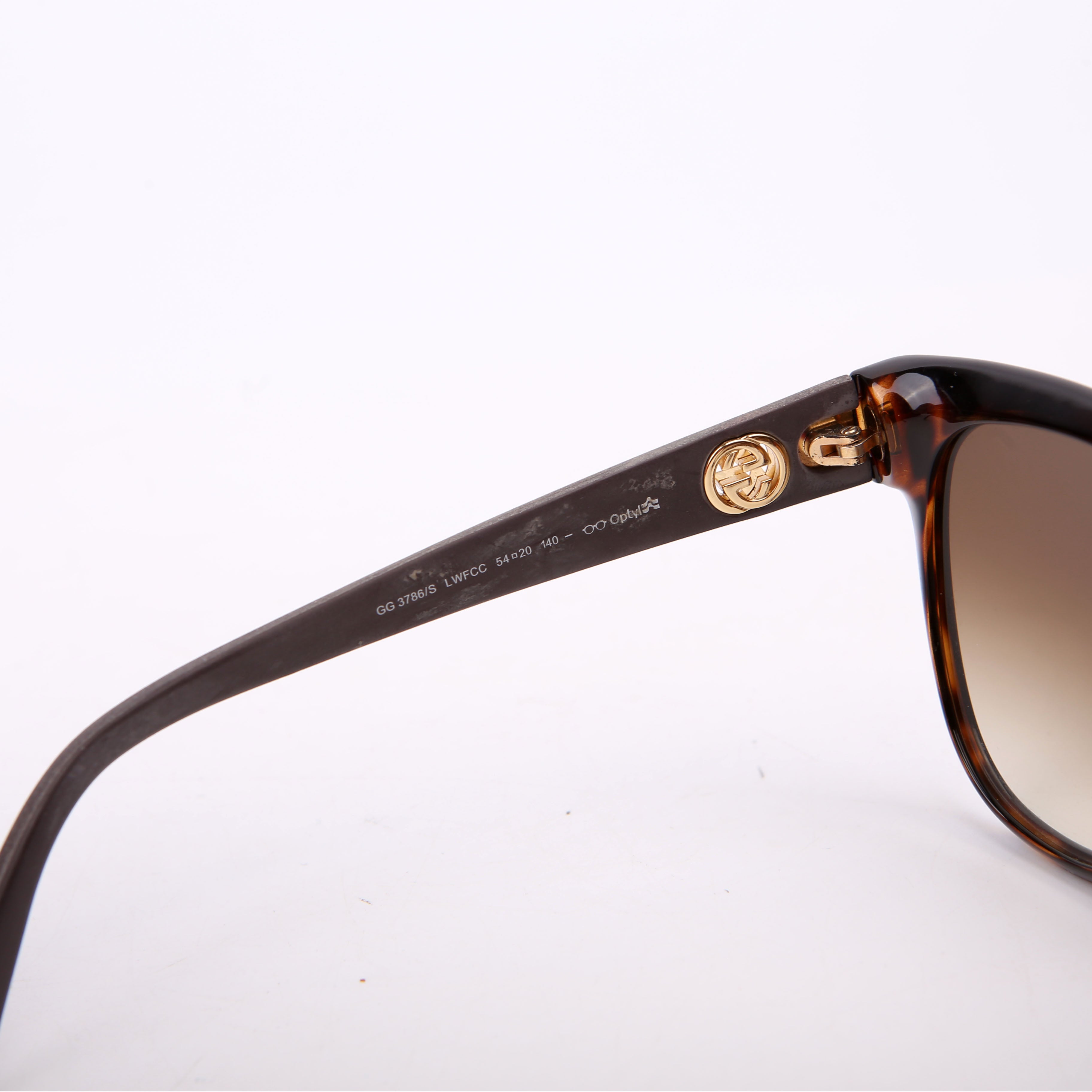 Gucci GG3786/S Interlocking Oversized Sunglasses
