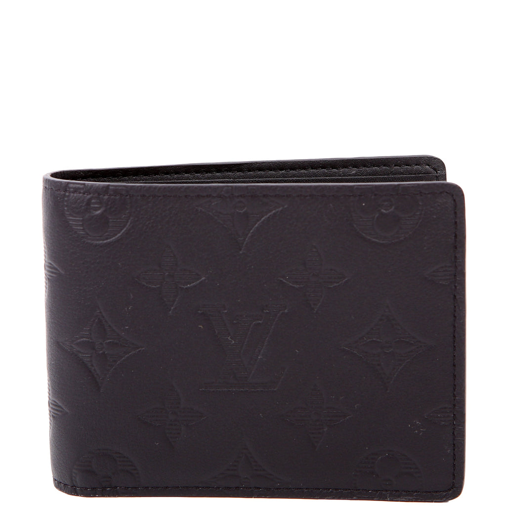 Multiple Wallet Shadow Monogram Leather Black
