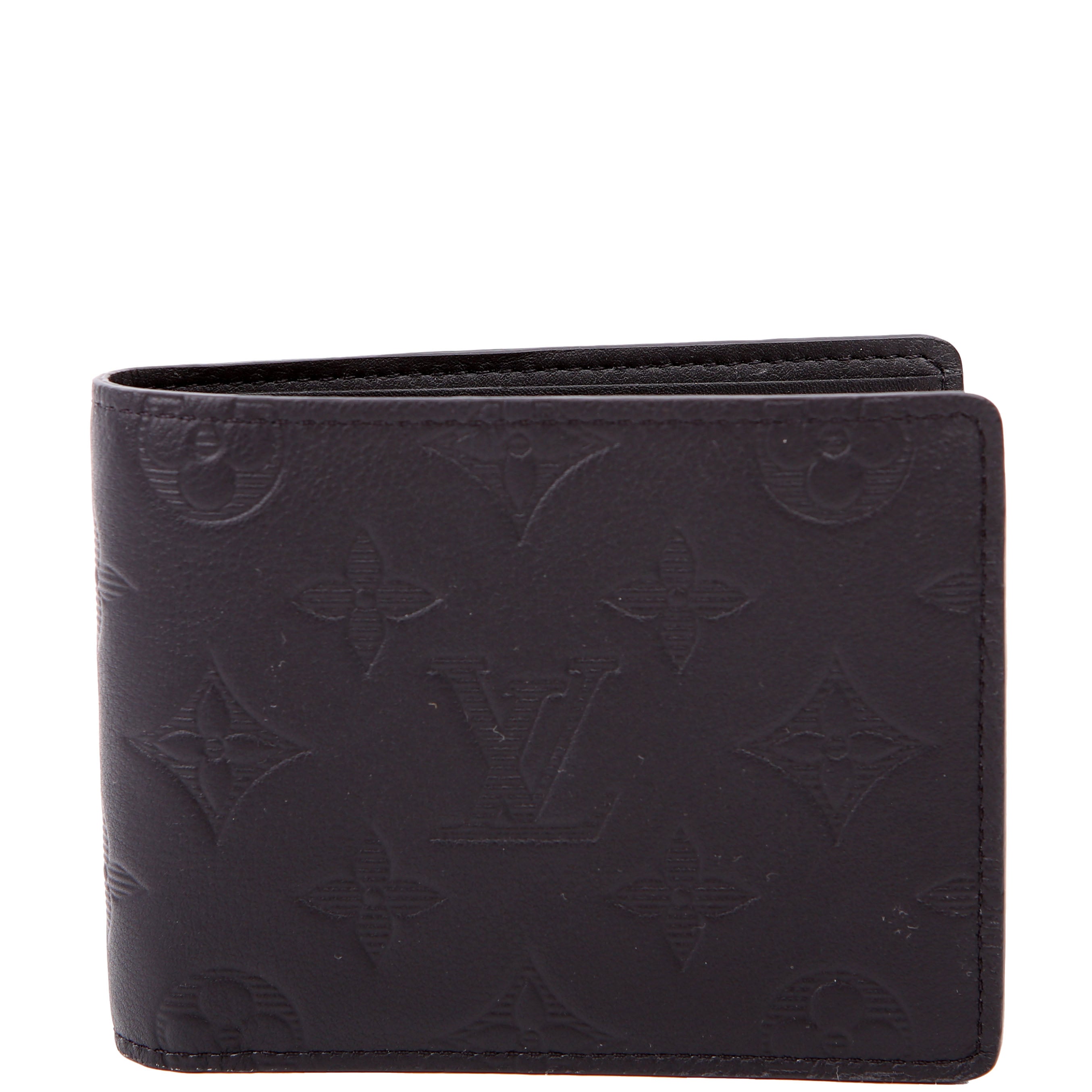 Multiple Wallet Shadow Monogram Leather Black