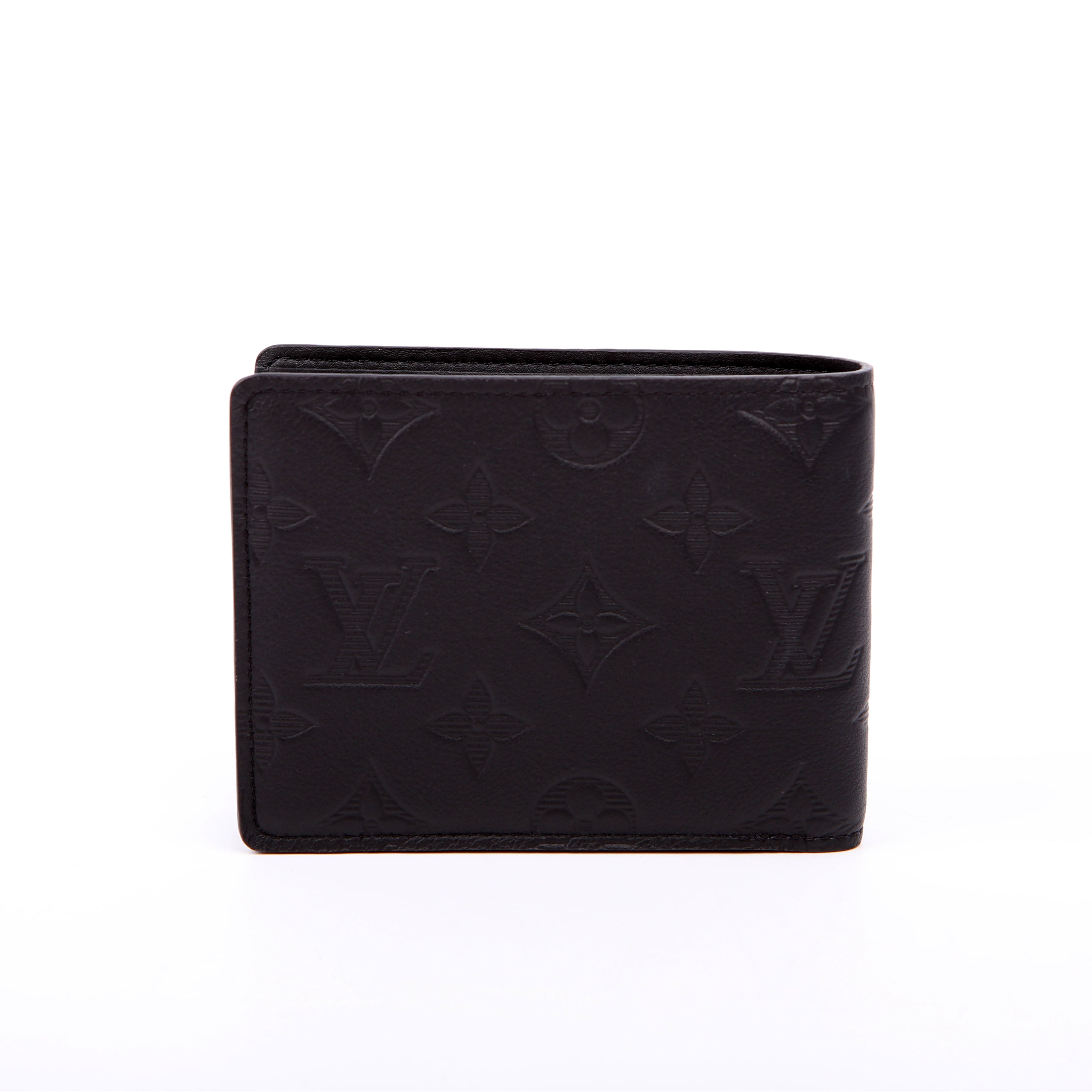 Multiple Wallet Shadow Monogram Leather Black