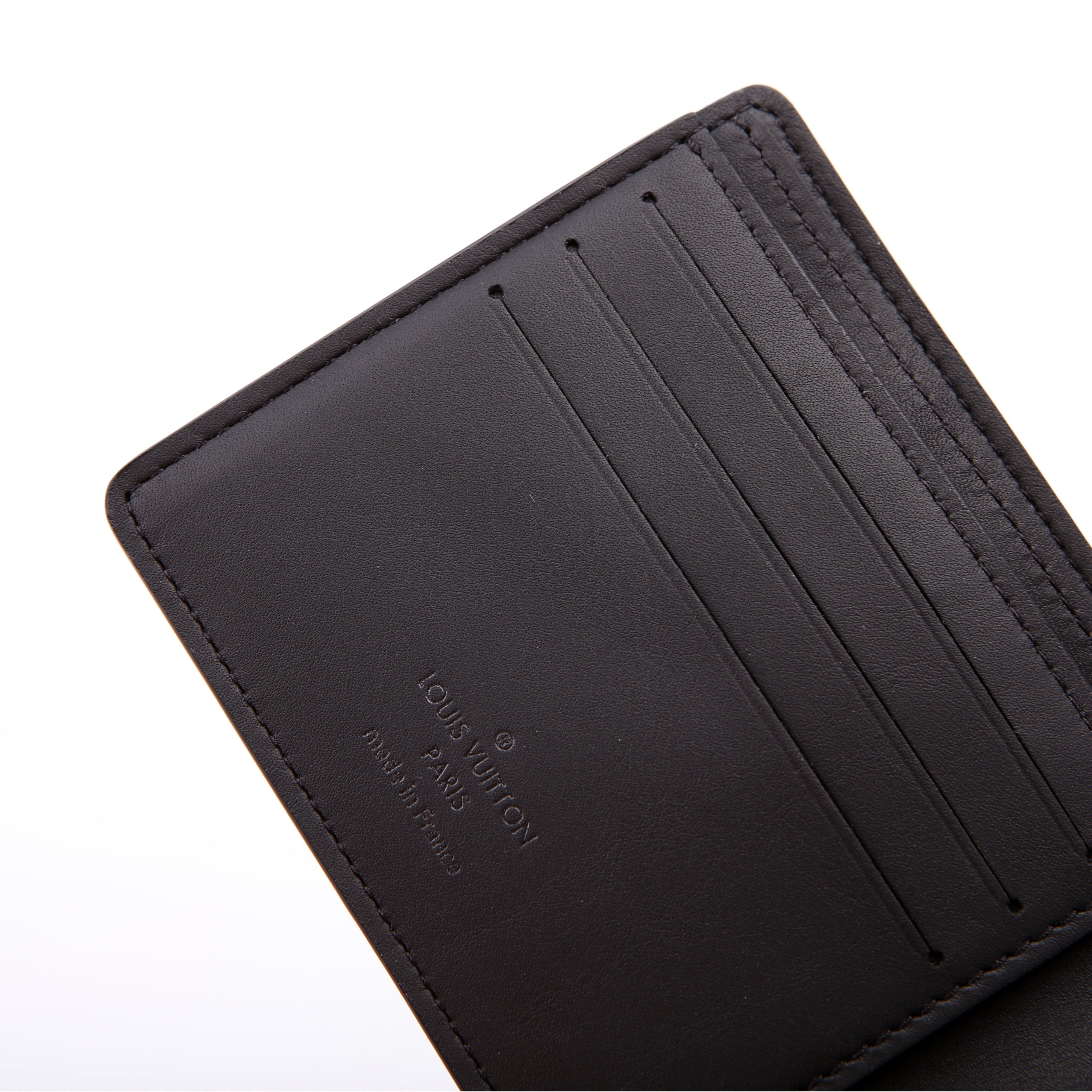 Multiple Wallet Shadow Monogram Leather Black