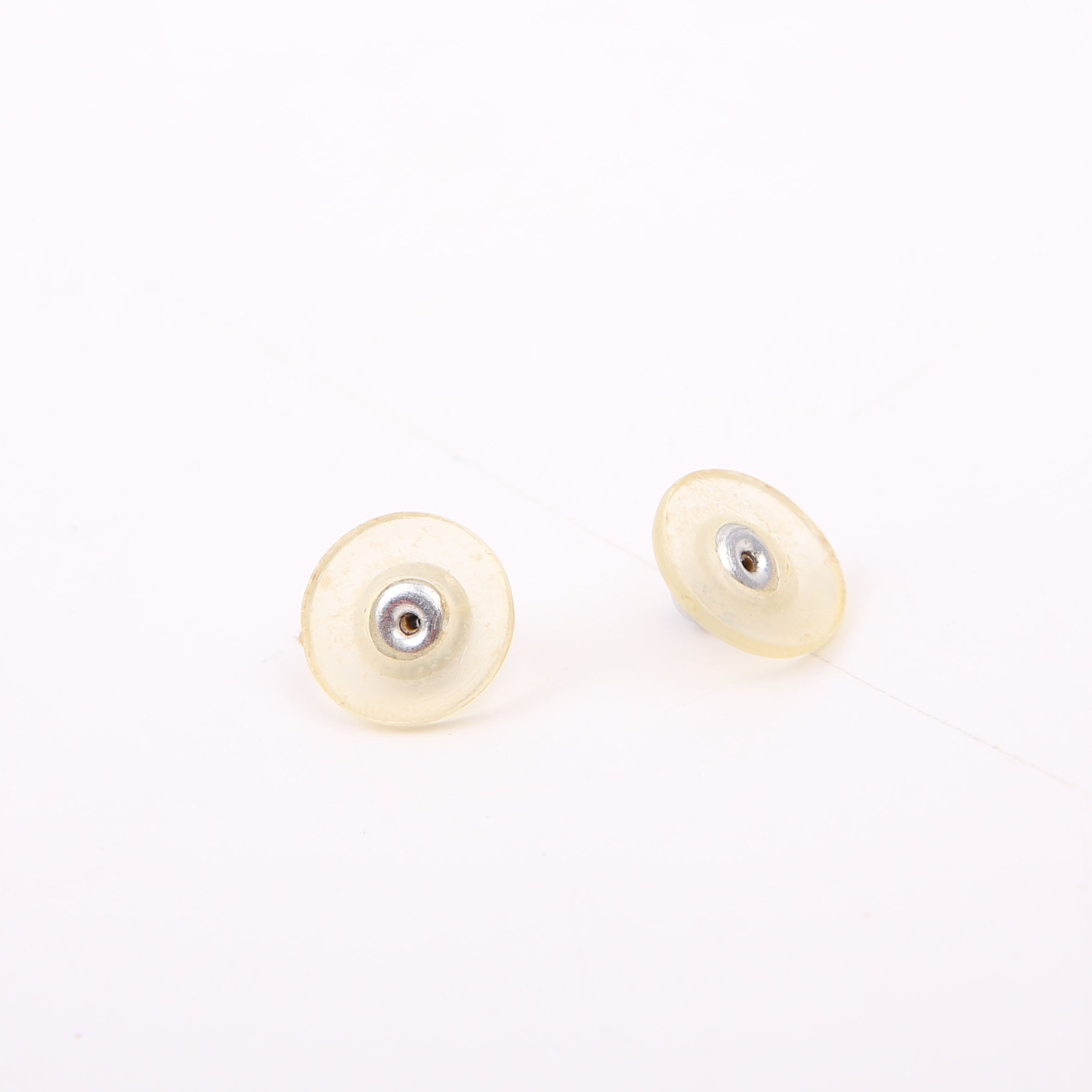 CC Logo Button Stud Earrings