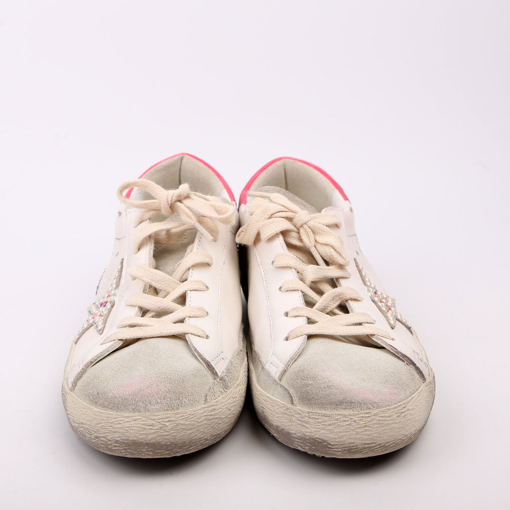 Superstar Classic Sneakers Size 40 White/Pink