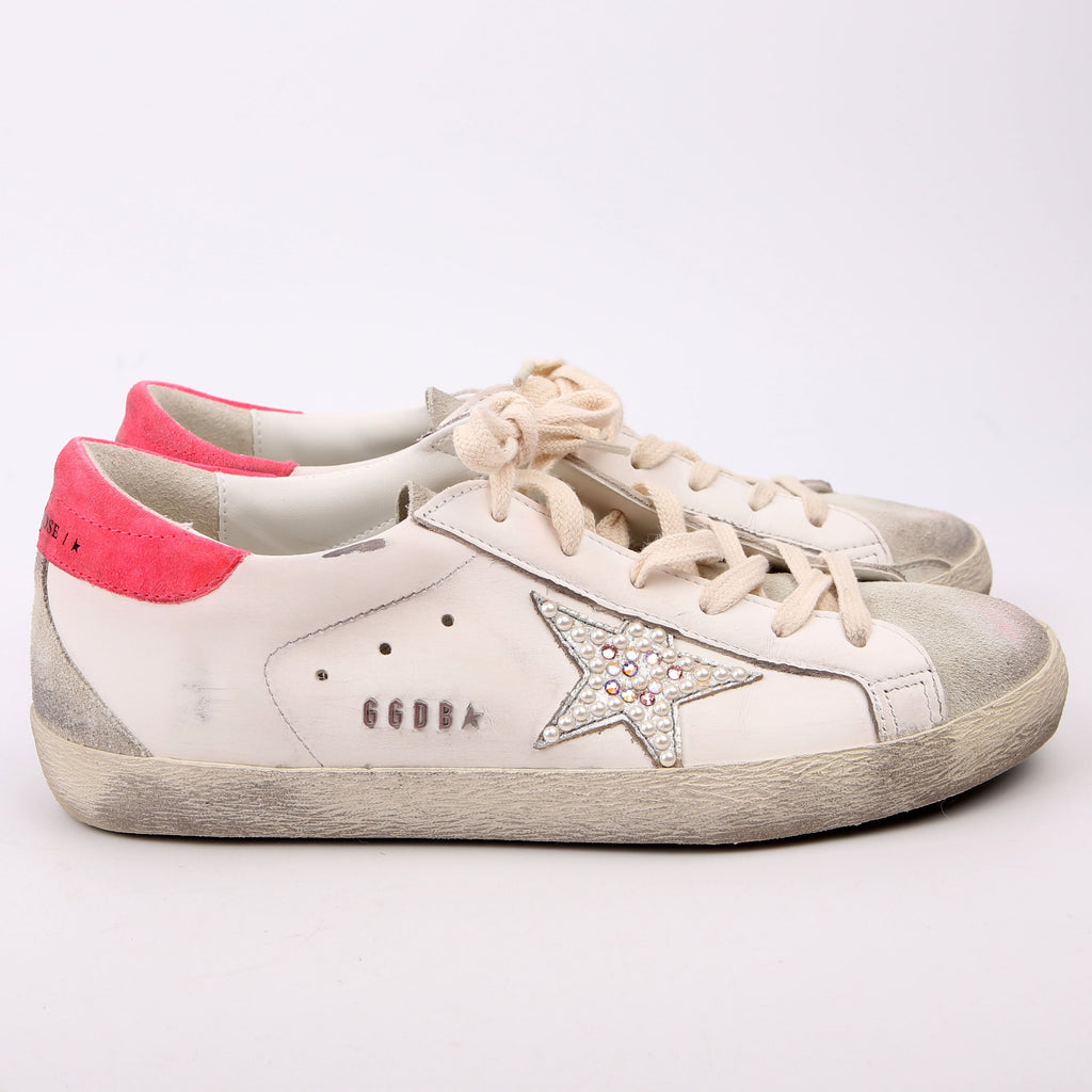 Superstar Classic Sneakers Size 40 White/Pink