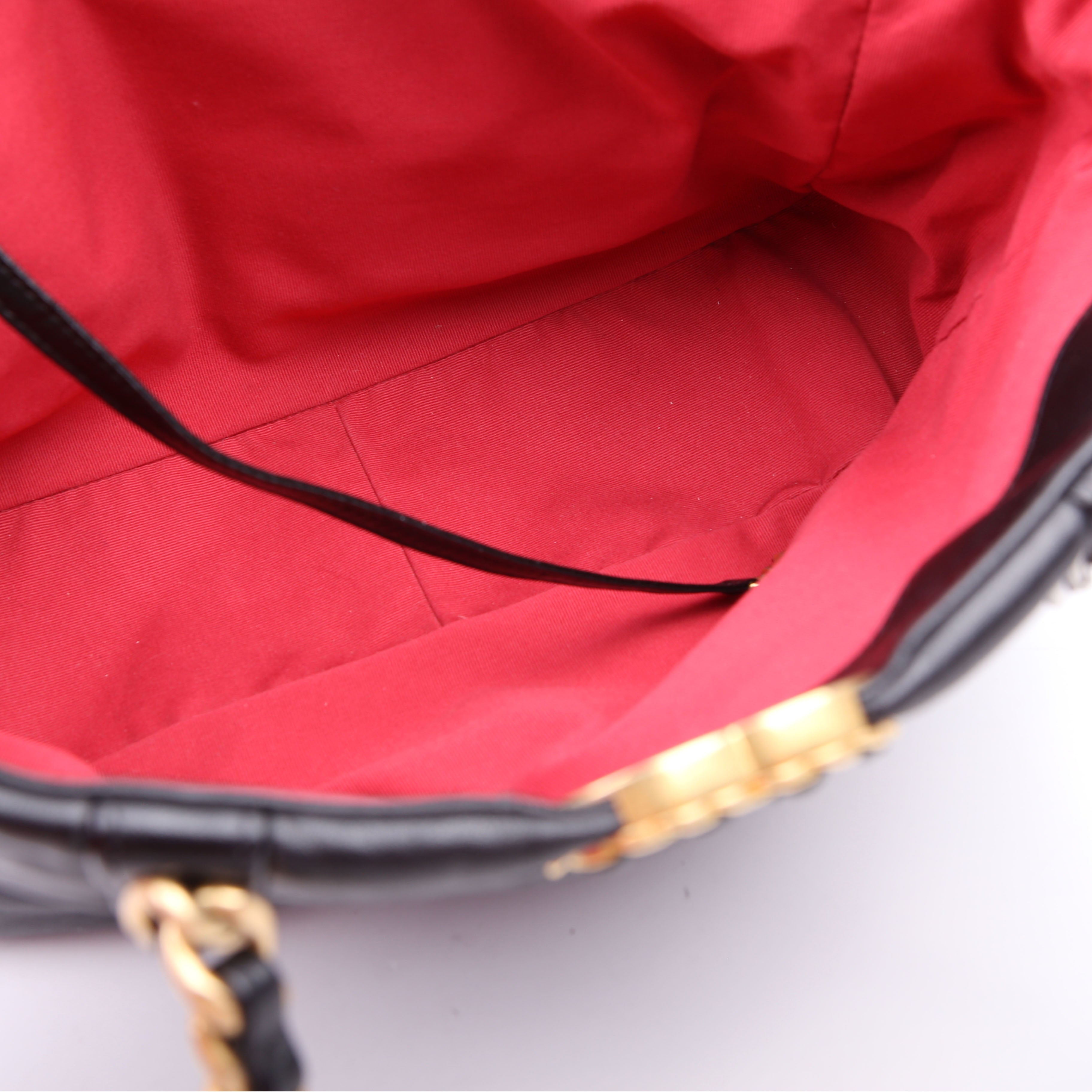 Chanel 19 Quilted Goatskin E/W Shopping Tote Black