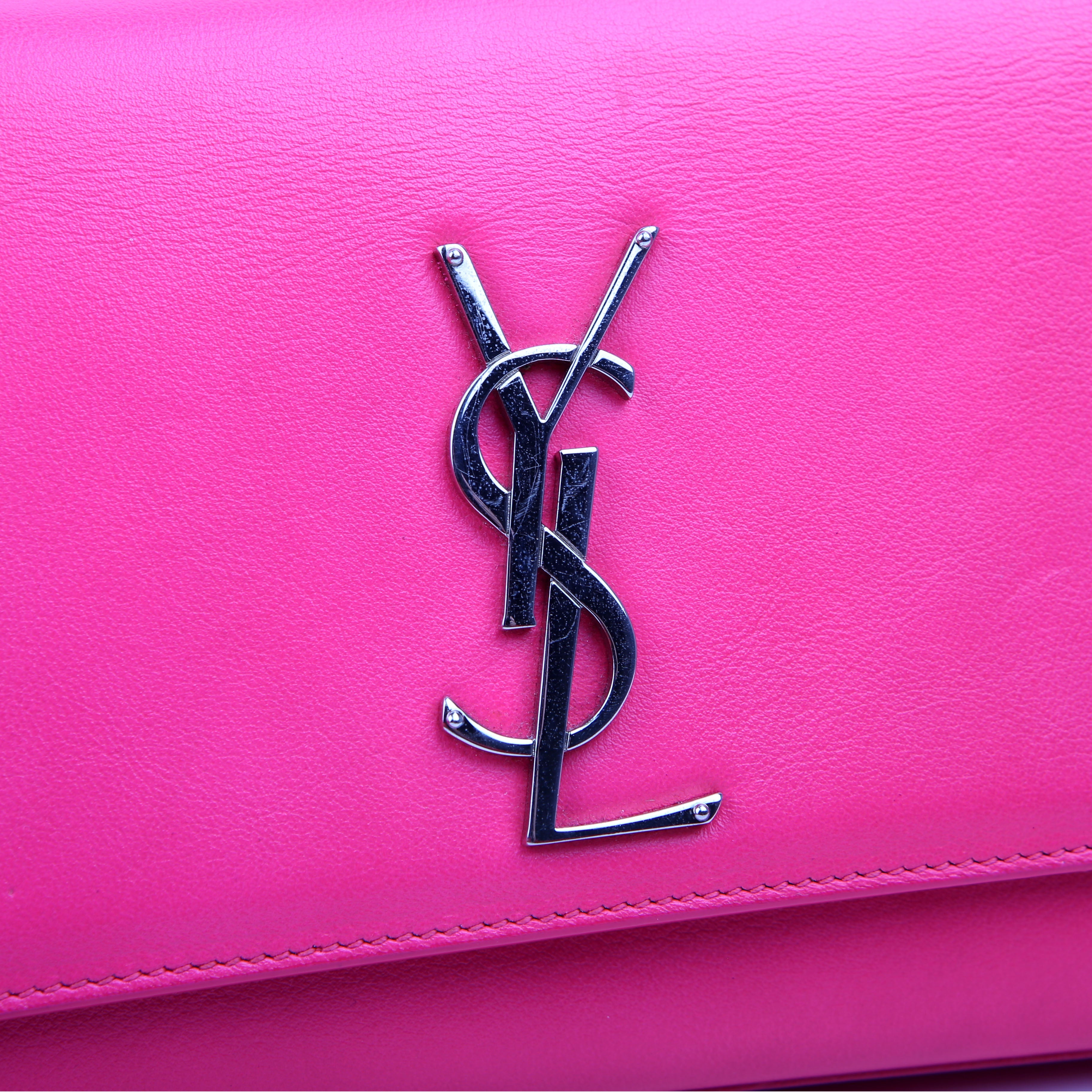 SAINT LAURENT Cassandre Clutch 326079 Pink