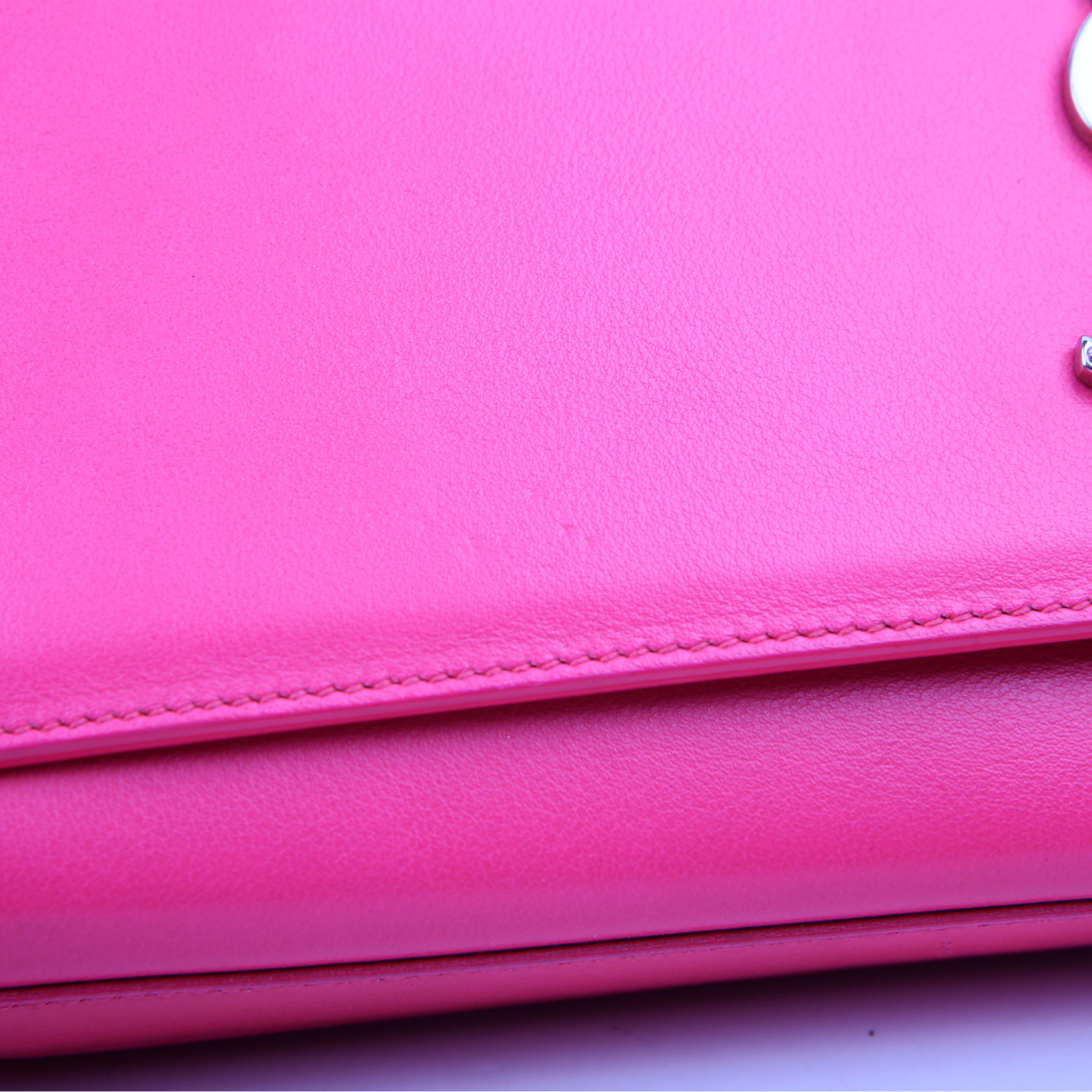 SAINT LAURENT Cassandre Clutch 326079 Pink