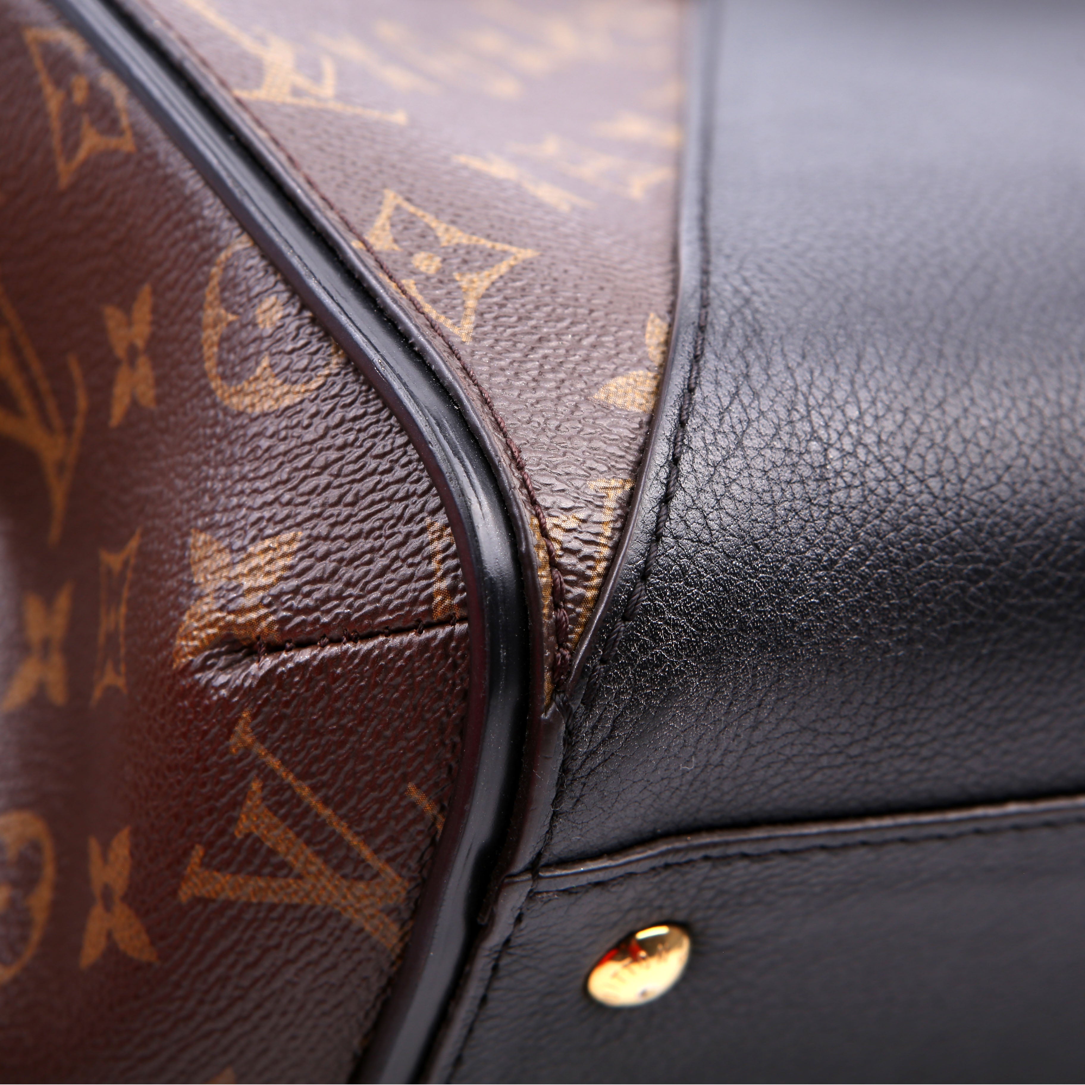 Kimono MM Monogram/Leather Black