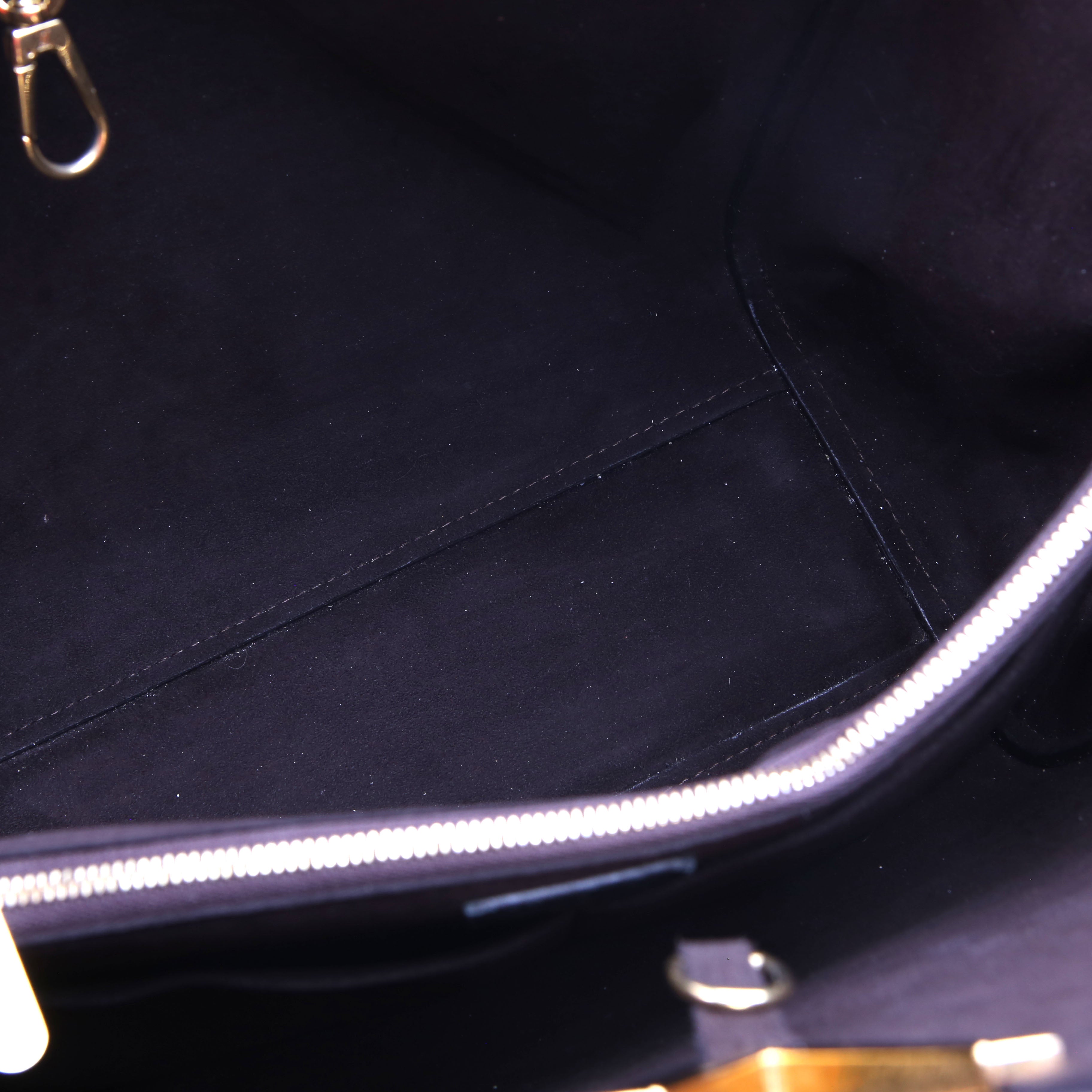 Kimono MM Monogram/Leather Black