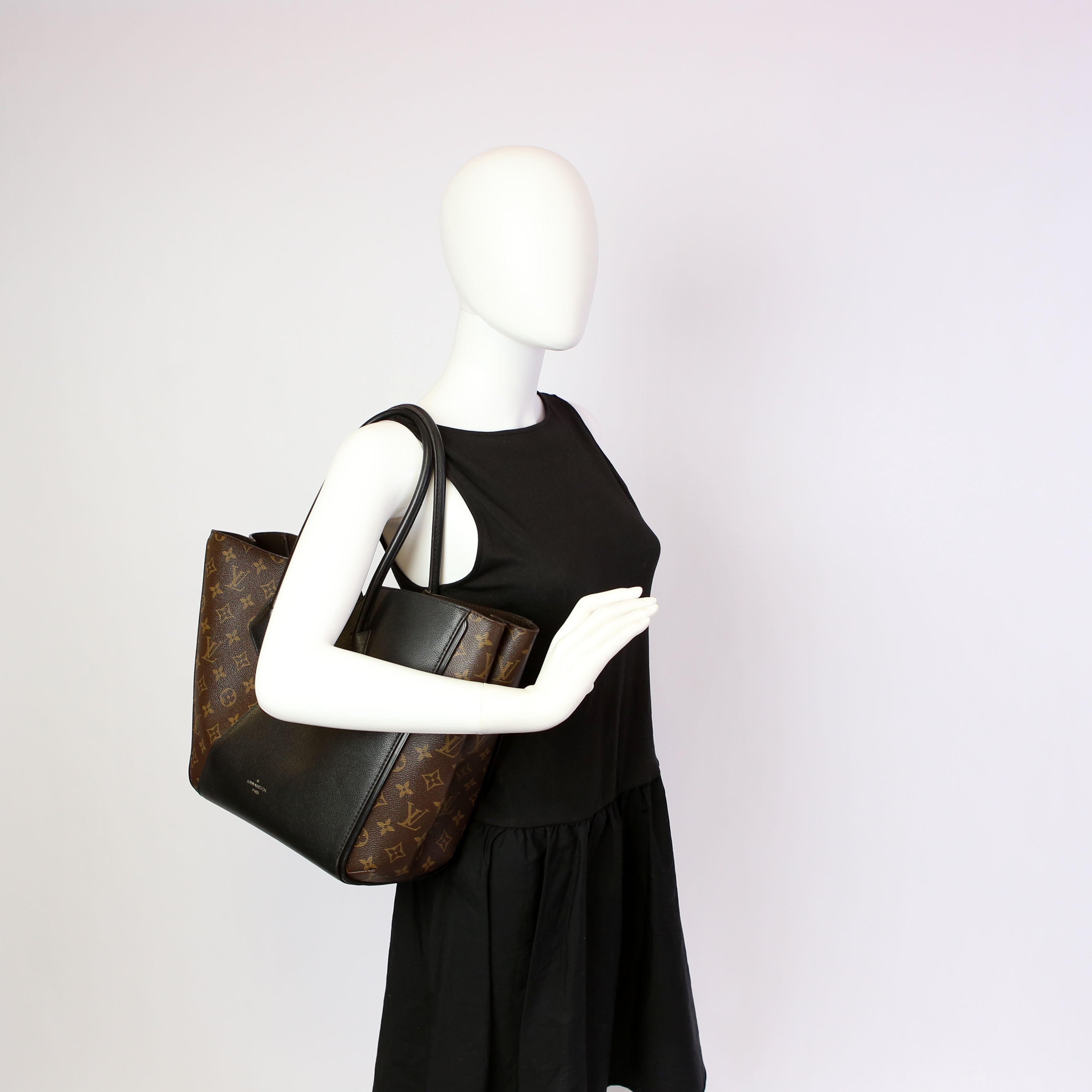 Kimono MM Monogram/Leather Black