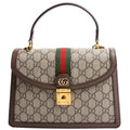 651055 GG Supreme Ophidia Small Top Handle Bag Brown