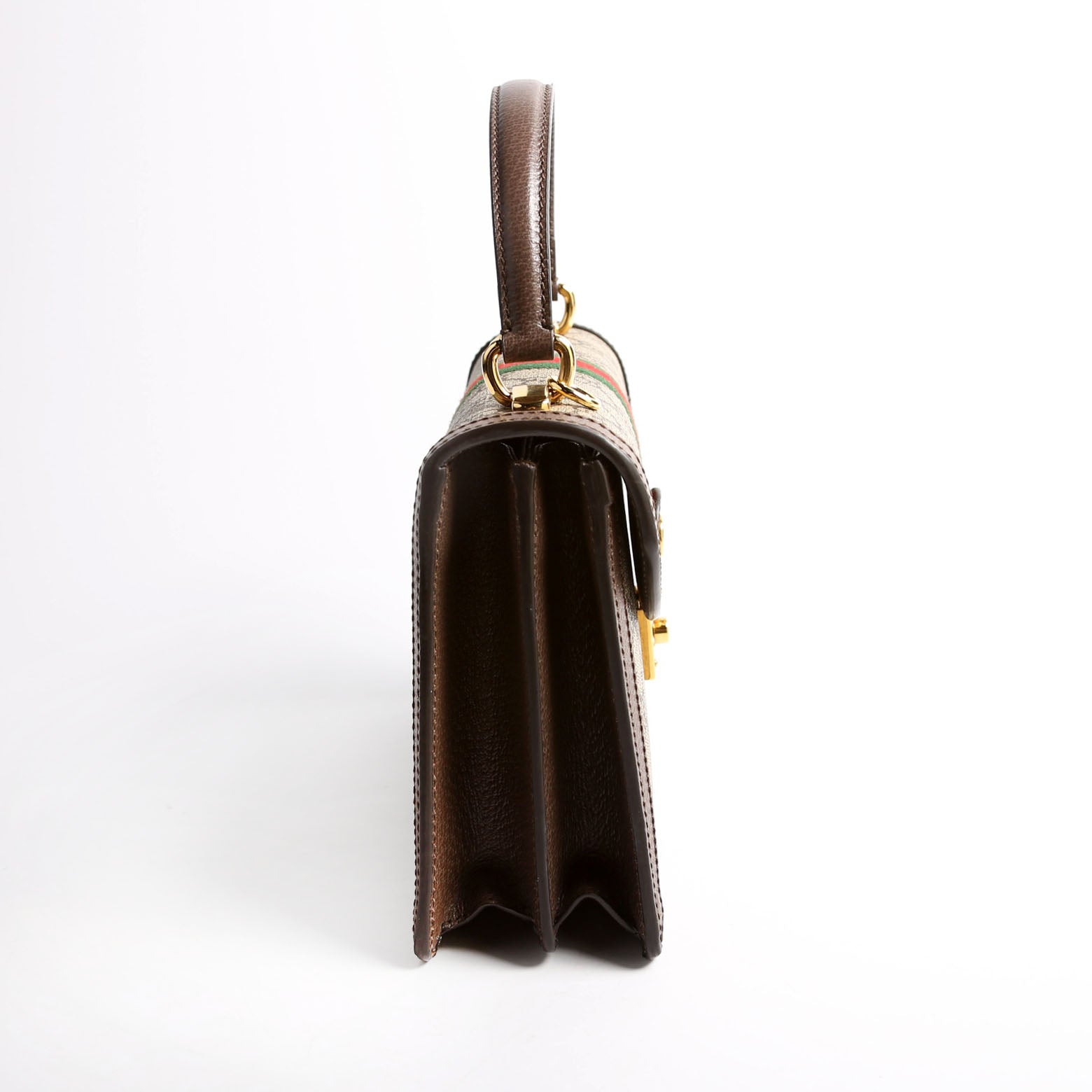 651055 GG Supreme Ophidia Small Top Handle Bag Brown