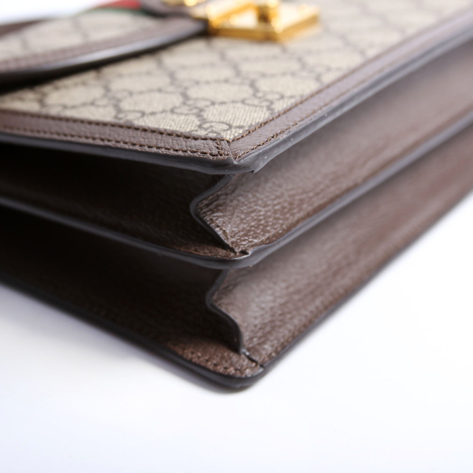 651055 GG Supreme Ophidia Small Top Handle Bag Brown