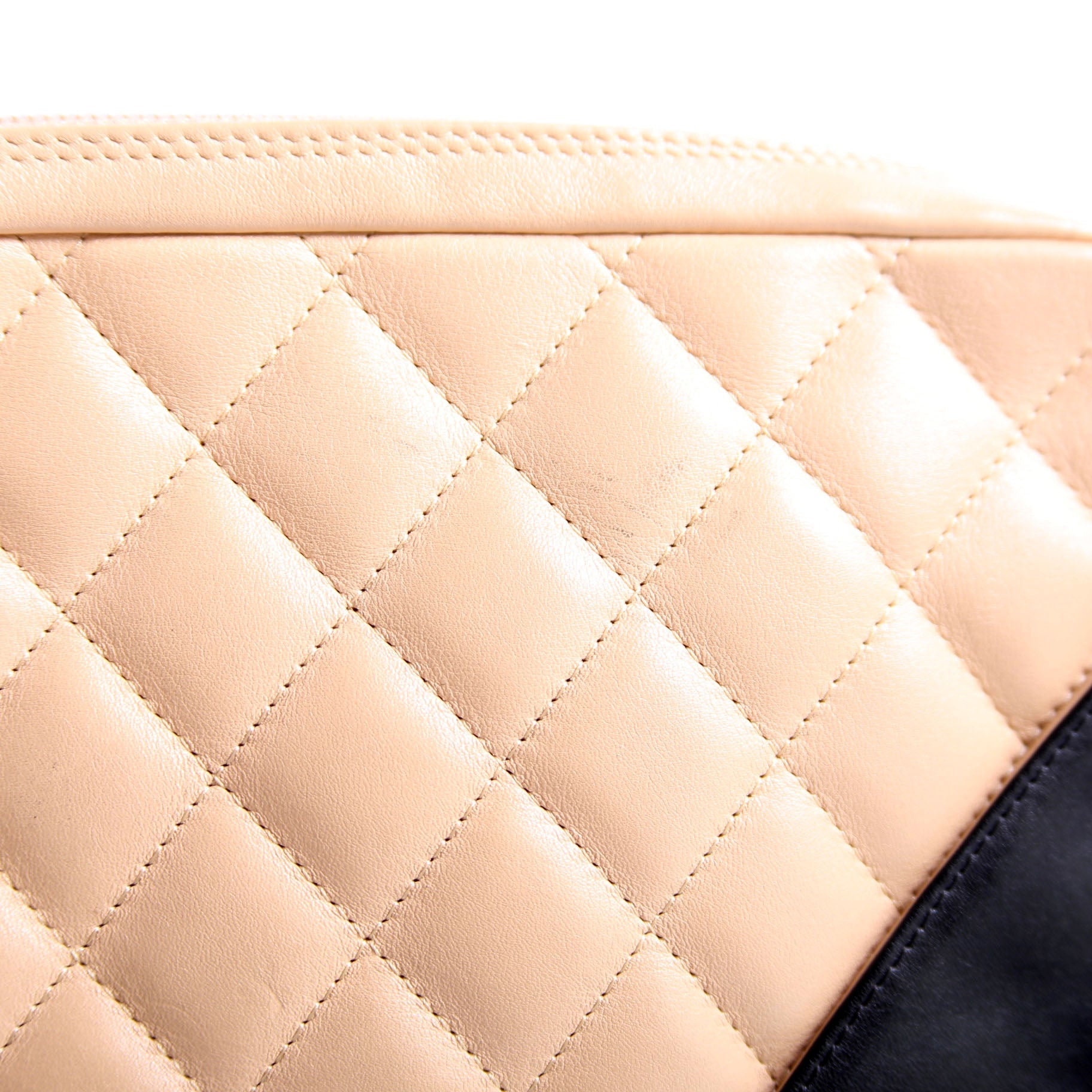 Cambon Linge Pochette Tan/Black