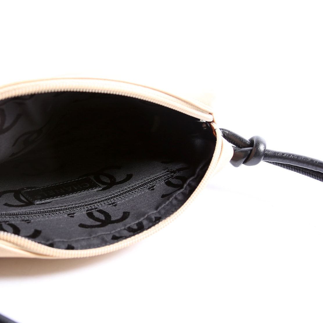 Cambon Linge Pochette Tan/Black