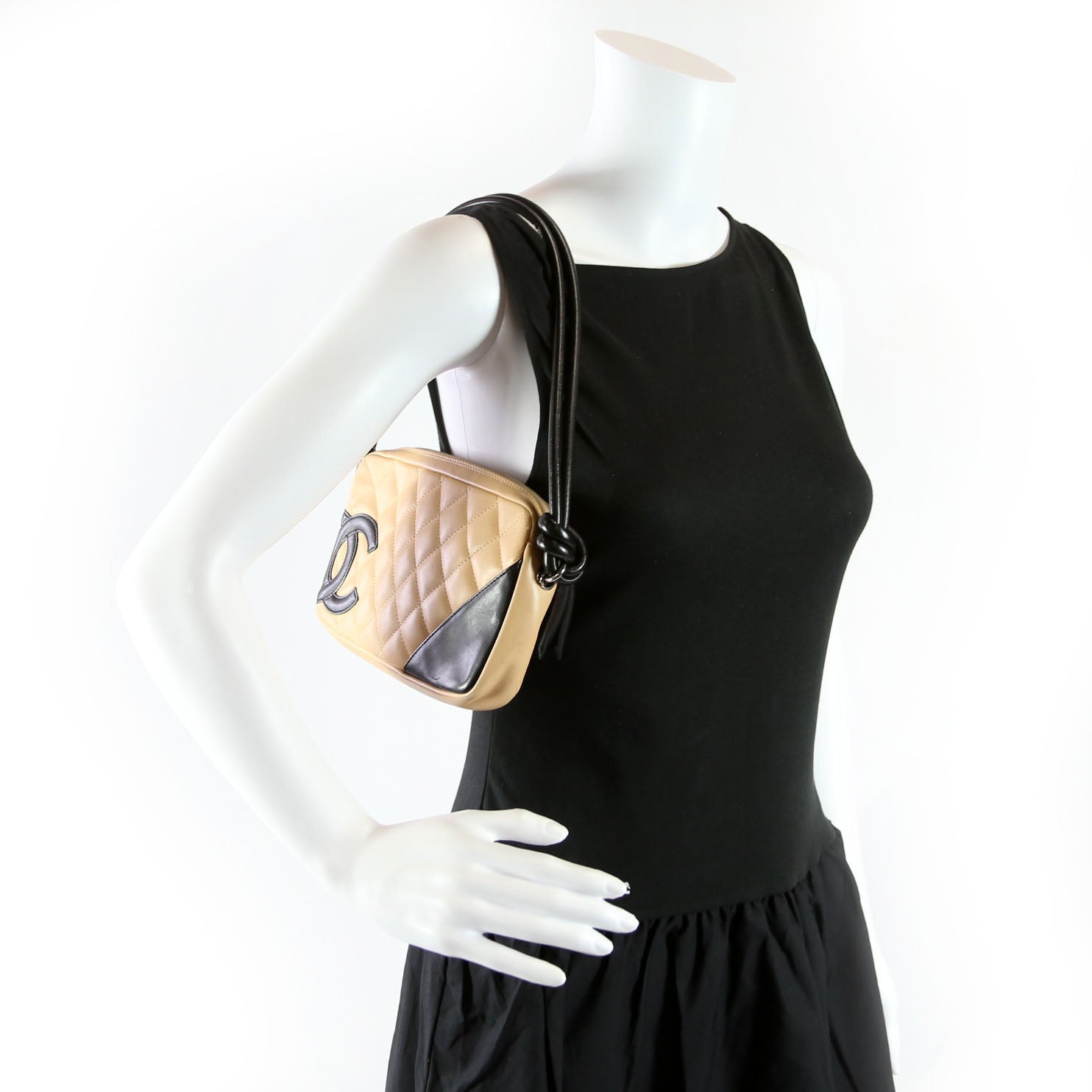 Cambon Linge Pochette Tan/Black