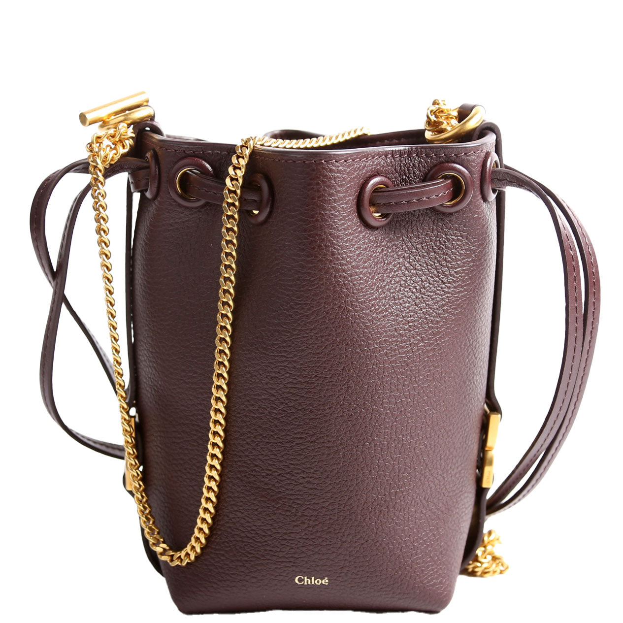 Marcie Micro Bucket Maroon