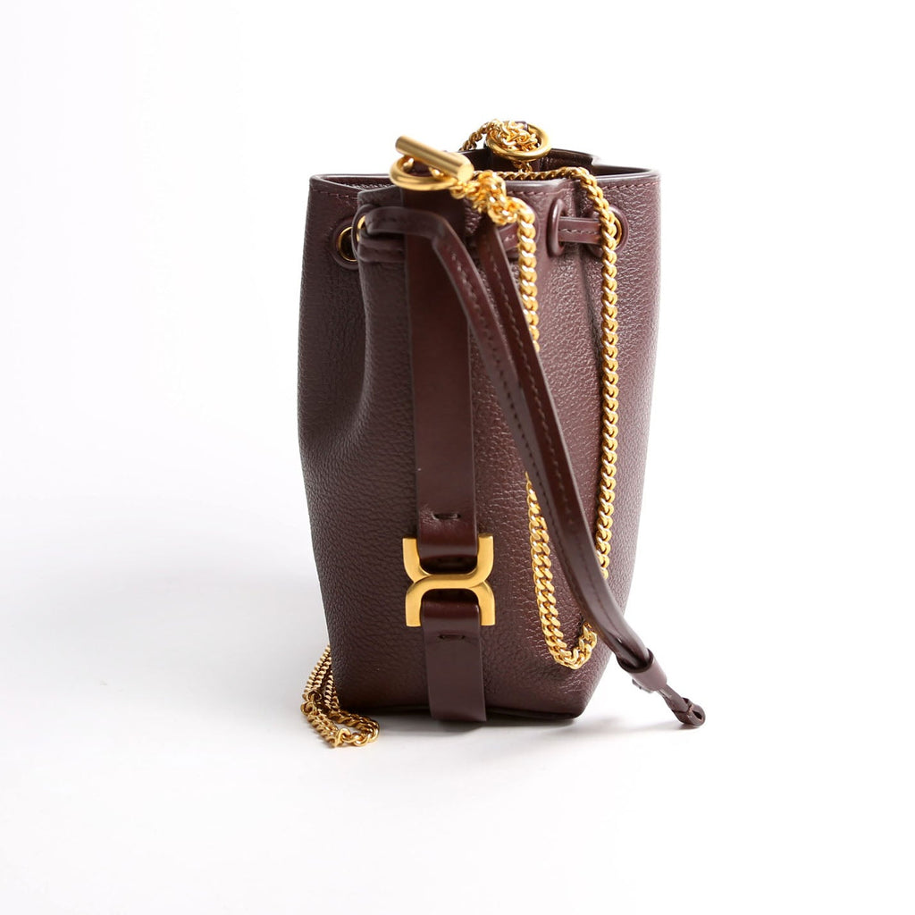 Marcie Micro Bucket Maroon